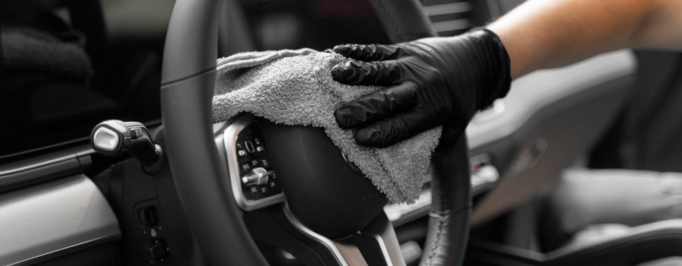 Cleaning a Sticky Steering Wheel