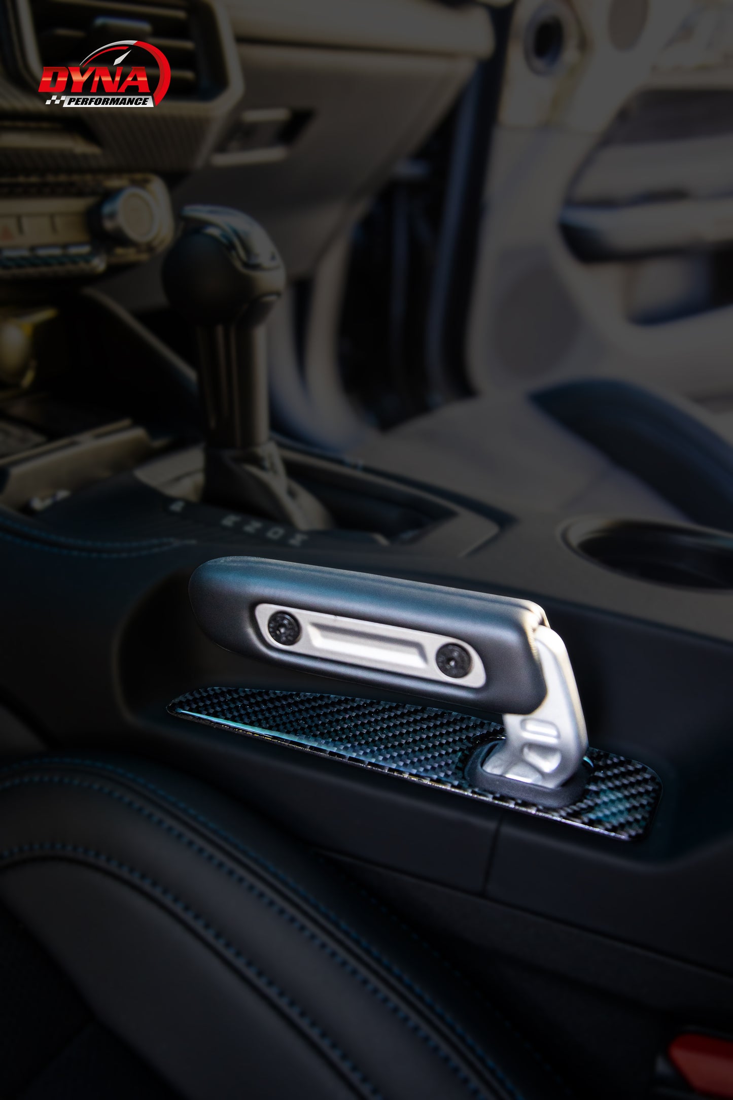 DynaCarbon™ Carbon LHD Full Center Console Shifter trim for Ford Mustang 2024
