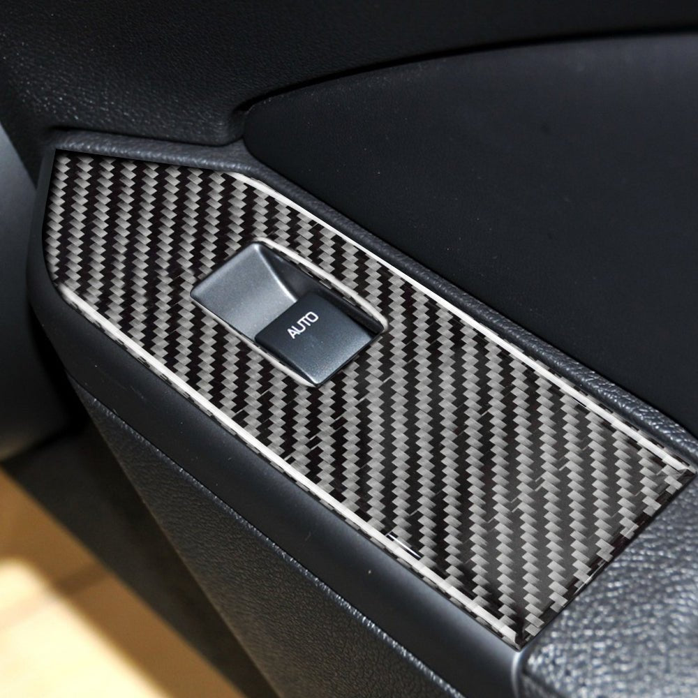 DynaCarbon™️ Carbon Fiber Window Control Trim For Ford Mustang 2005-2009