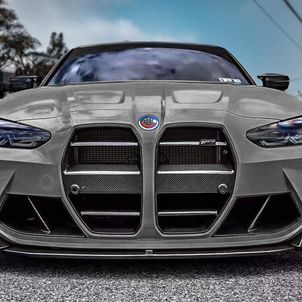 DynaCarbon™️ Carbon ST Type Front Grill Trims for BMW G80 G82 G83 M3 M4 2021-2026
