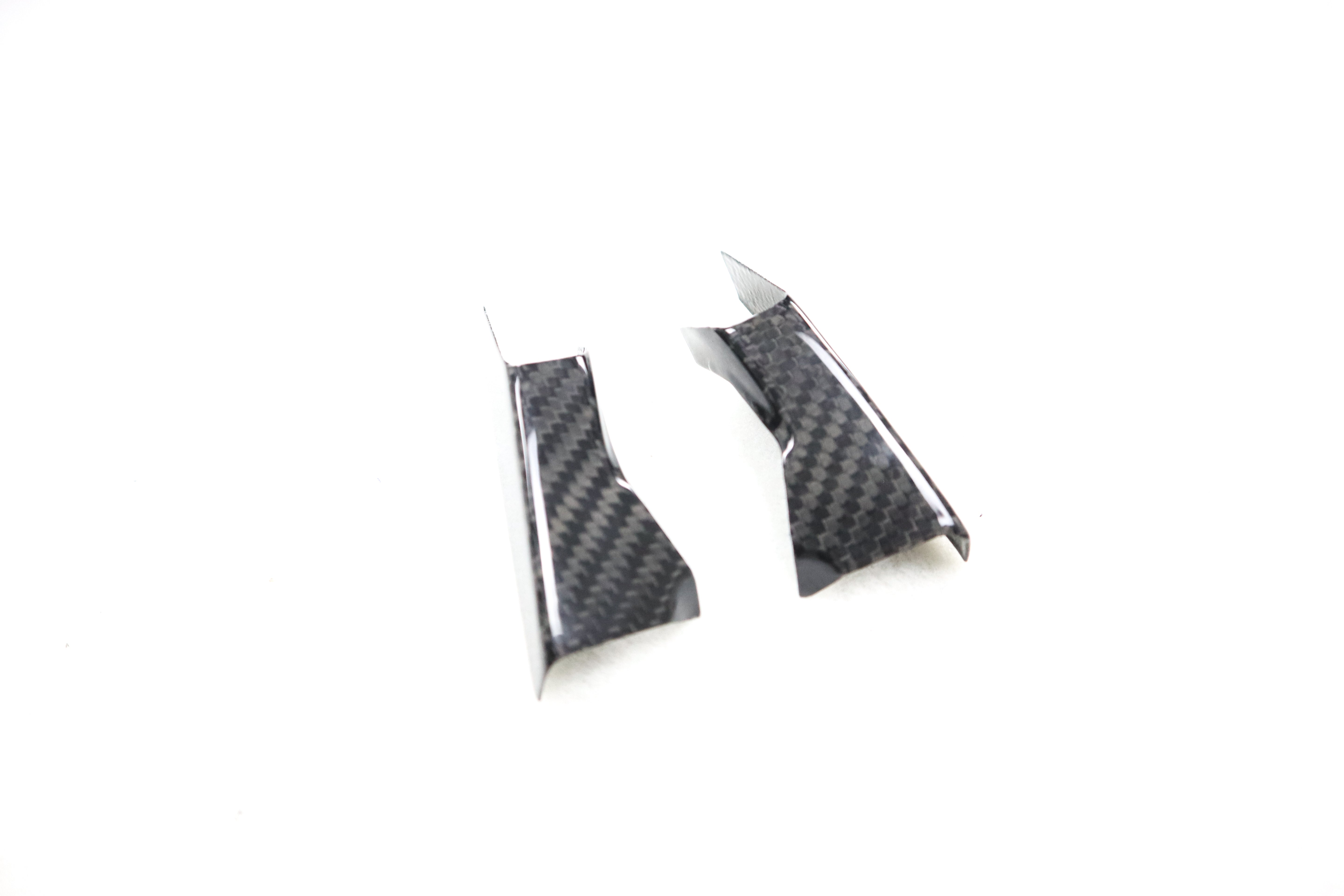 DynaCarbon™ 2 PCS Hard Carbon Fiber Dashboard Side Trim Kit for Tesla Model 3 2017-2023