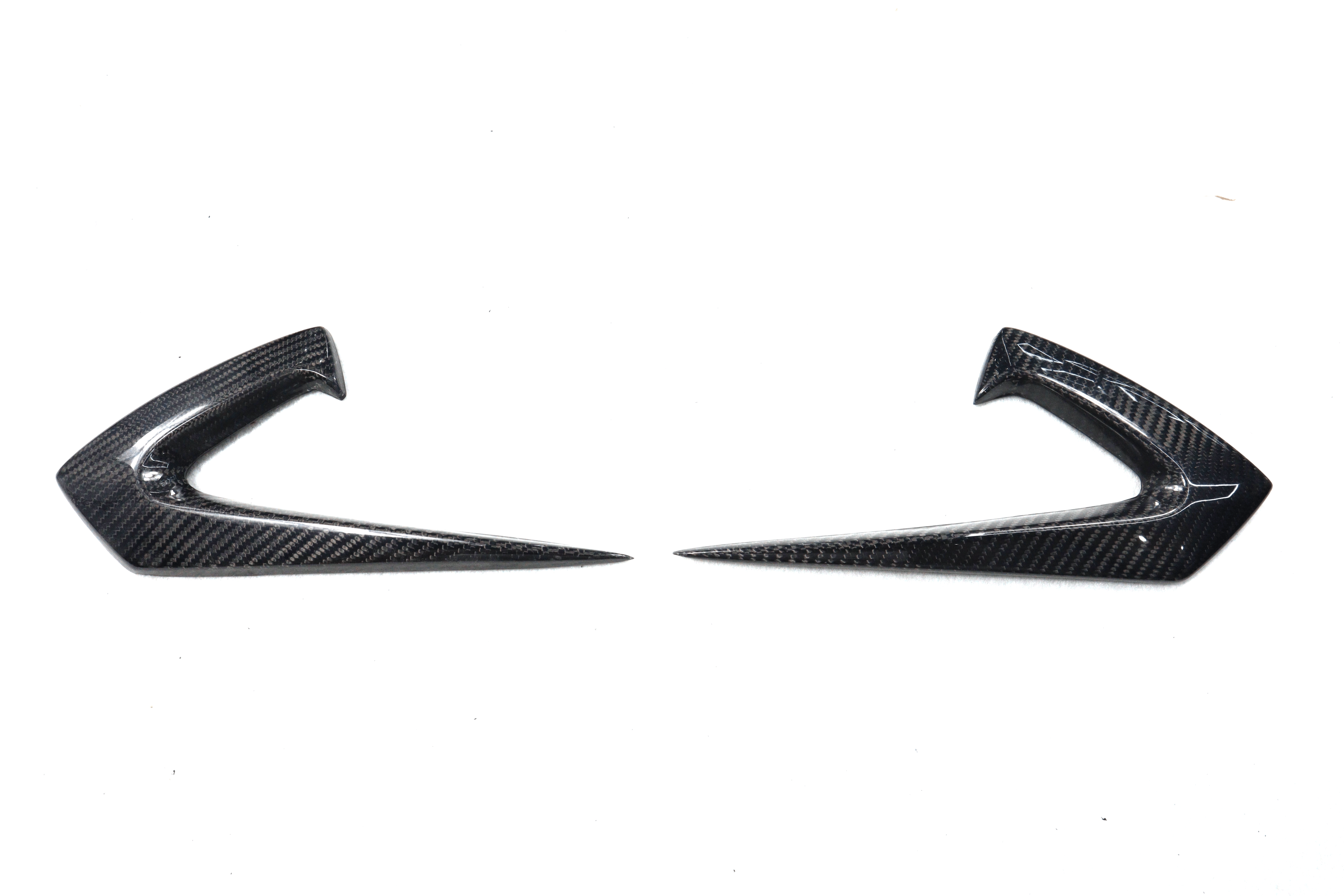 DynaCarbon™ 2 PCS Hard Carbon Fiber Fender Side Camera Frame for Tesla Model 3 CMST Type 2017-2023