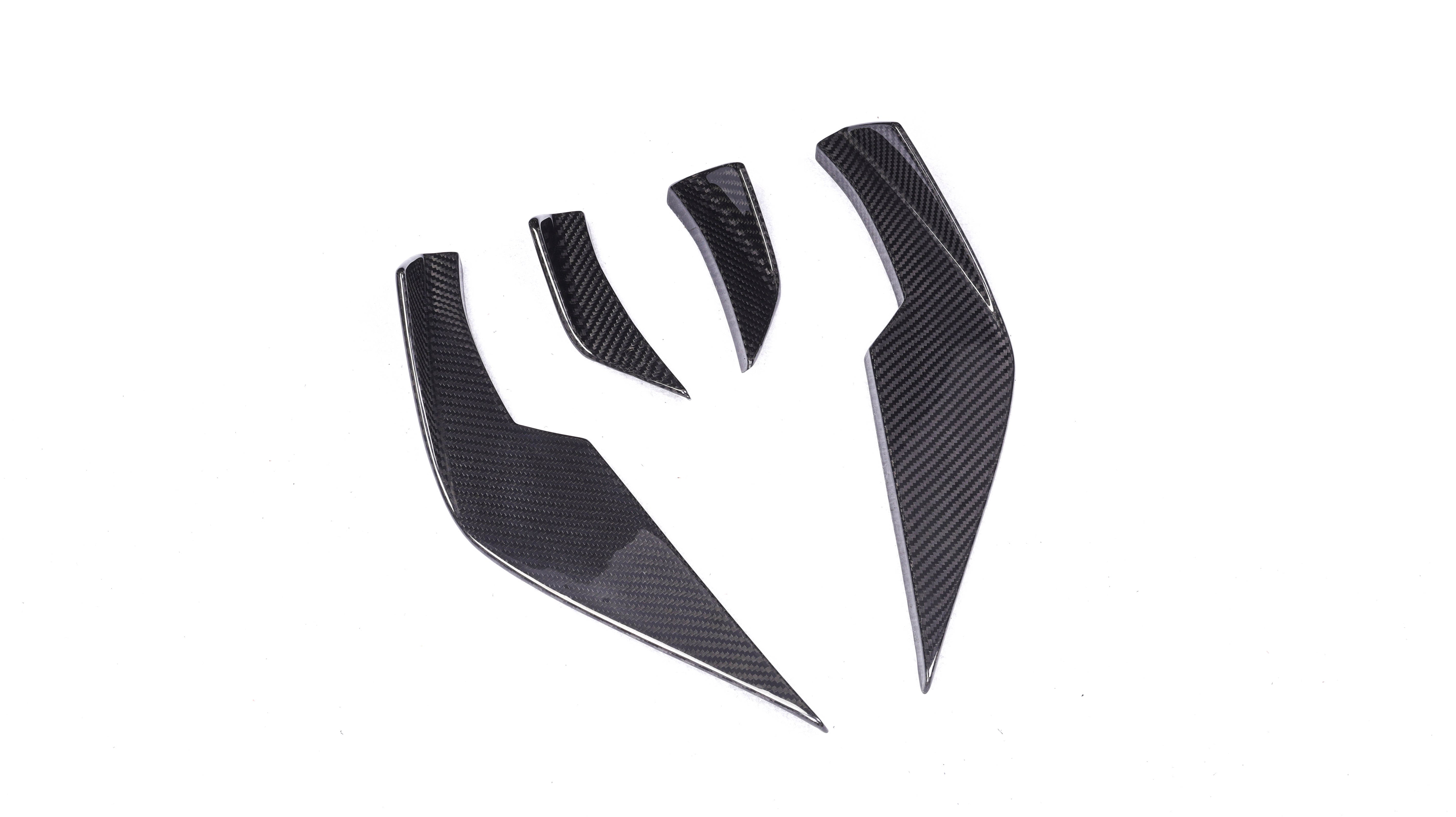 DynaCarbon™️ Carbon VS Type Front Bumper Canards for BMW G80 G82 G83 M3 M4 2021-2026