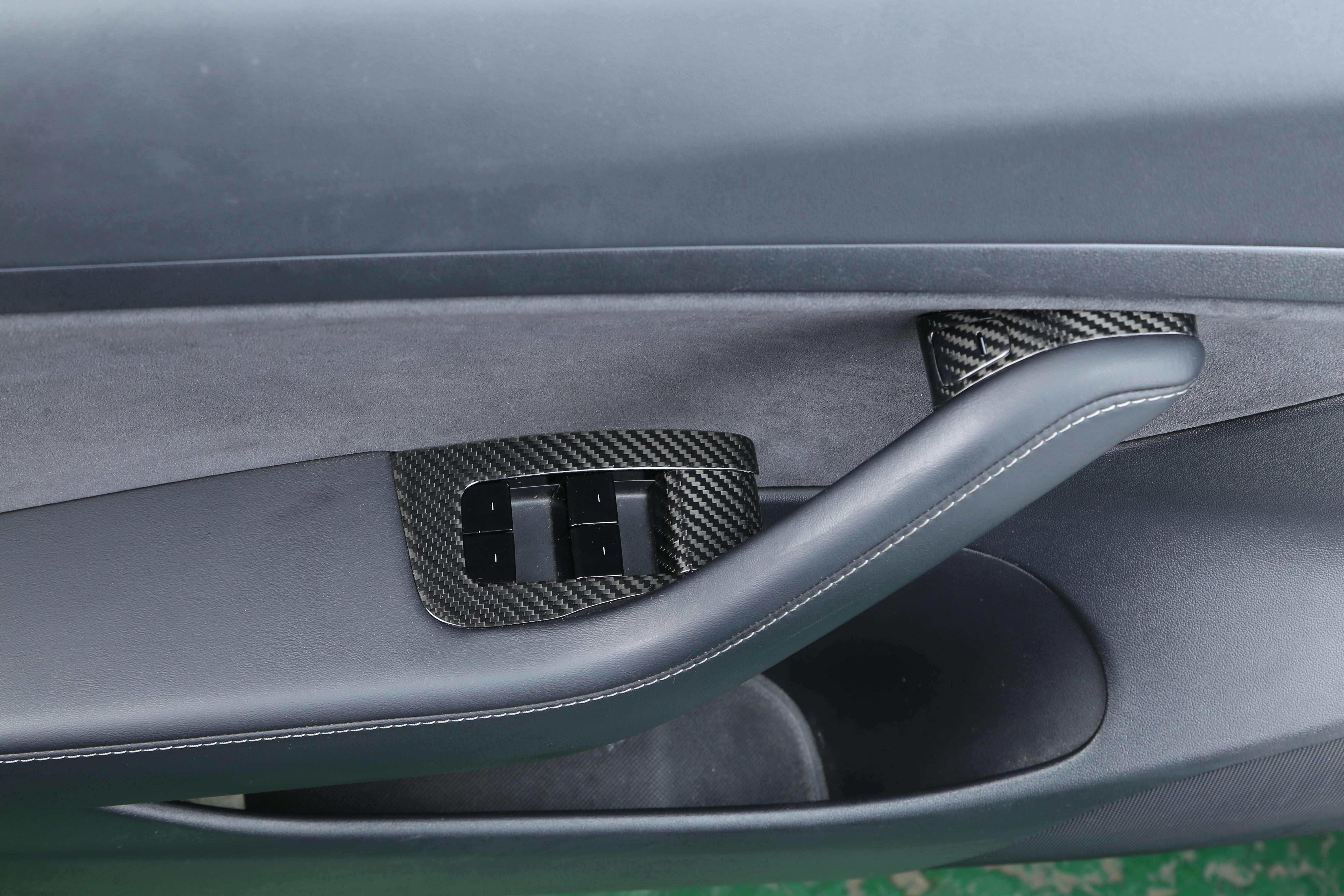 DynaCarbon™ Carbon Fiber Window and Door Trim Kit LHD for Tesla Model 3 2017-2020