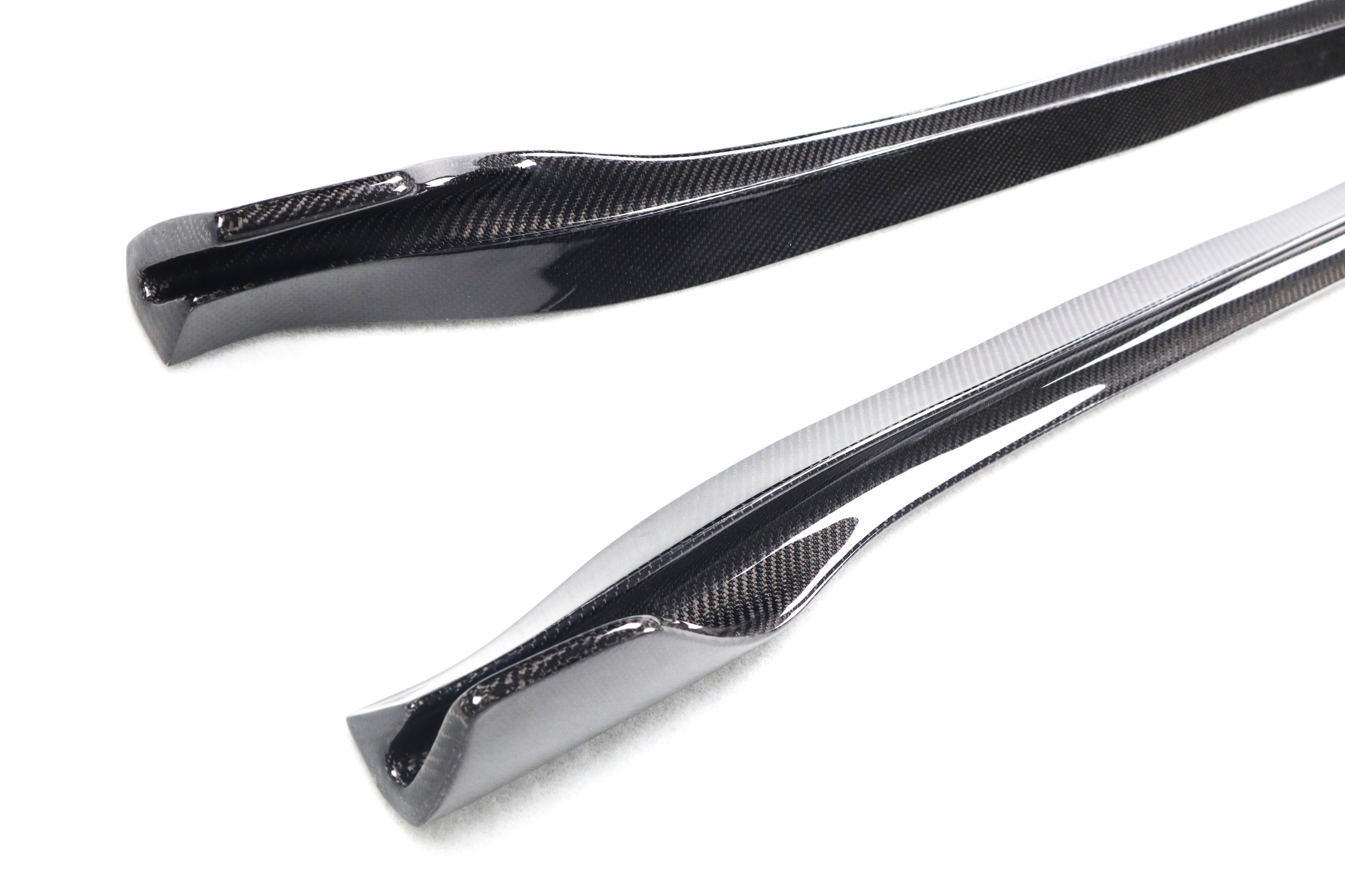 DynaCarbon™ Hard Carbon Fiber Side Skirts Trim Kit for Tesla Model 3 V Type 2017-2023
