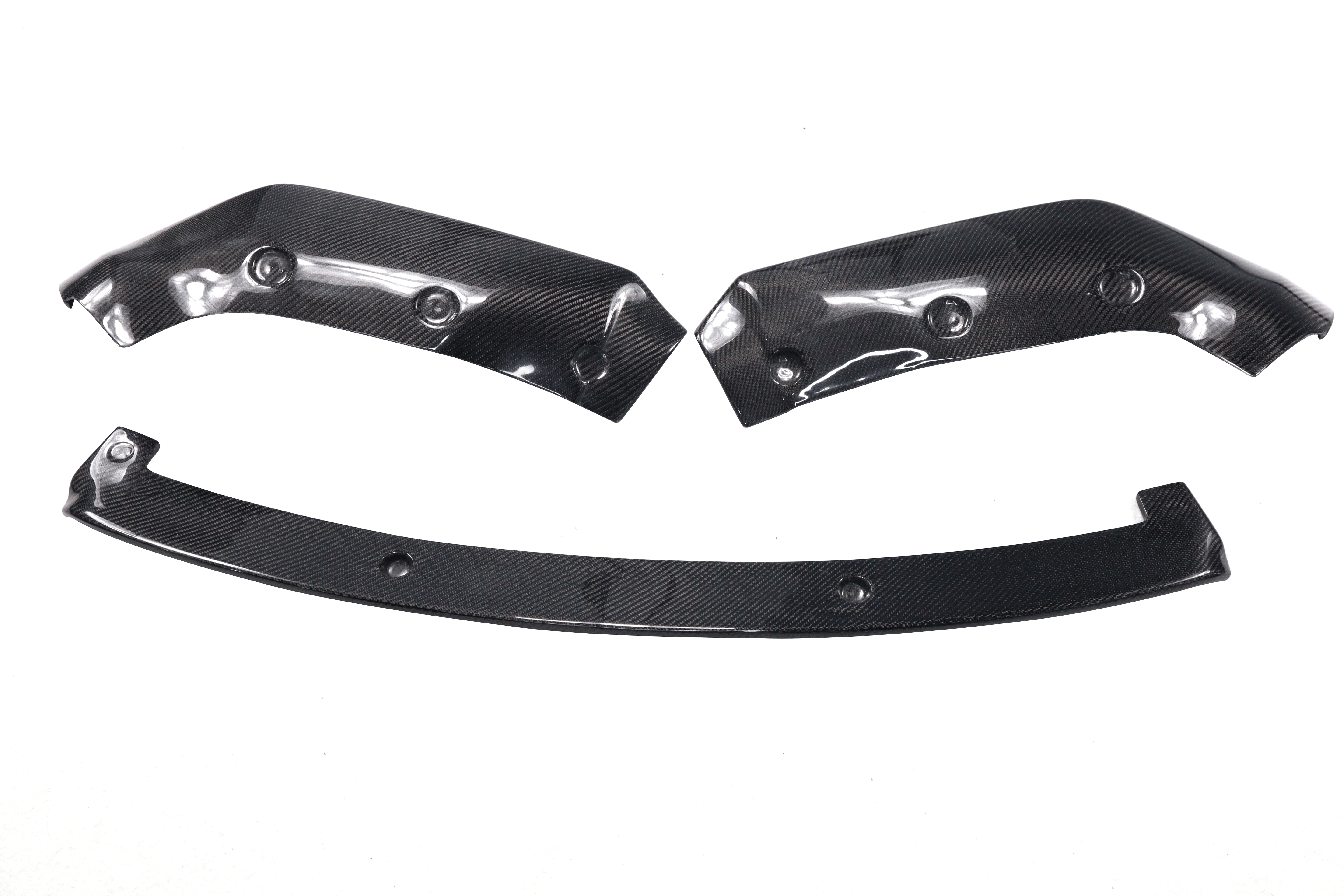 DynaCarbon™ Hard Carbon Fiber Front Bumper Lip Trim for Tesla Model 3 CMST Type 2017-2023