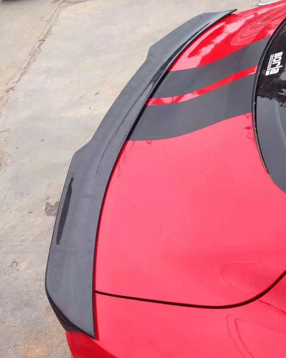 DynaCarbon™️ VZ Style Carbon Rear Spoiler for Ford Mustang Coupe Roush 2015-2023