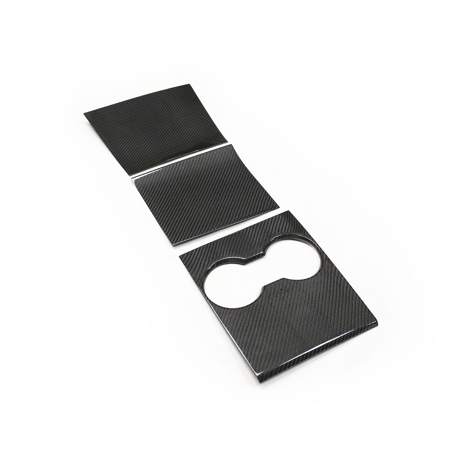DynaCarbon™️ Carbon Storage Box Trim for Tesla Model 3 2017-2020