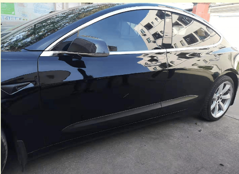 DynaCarbon™️ 4PCS Carbon Door Side Trims for Tesla Model 3 2017-2019