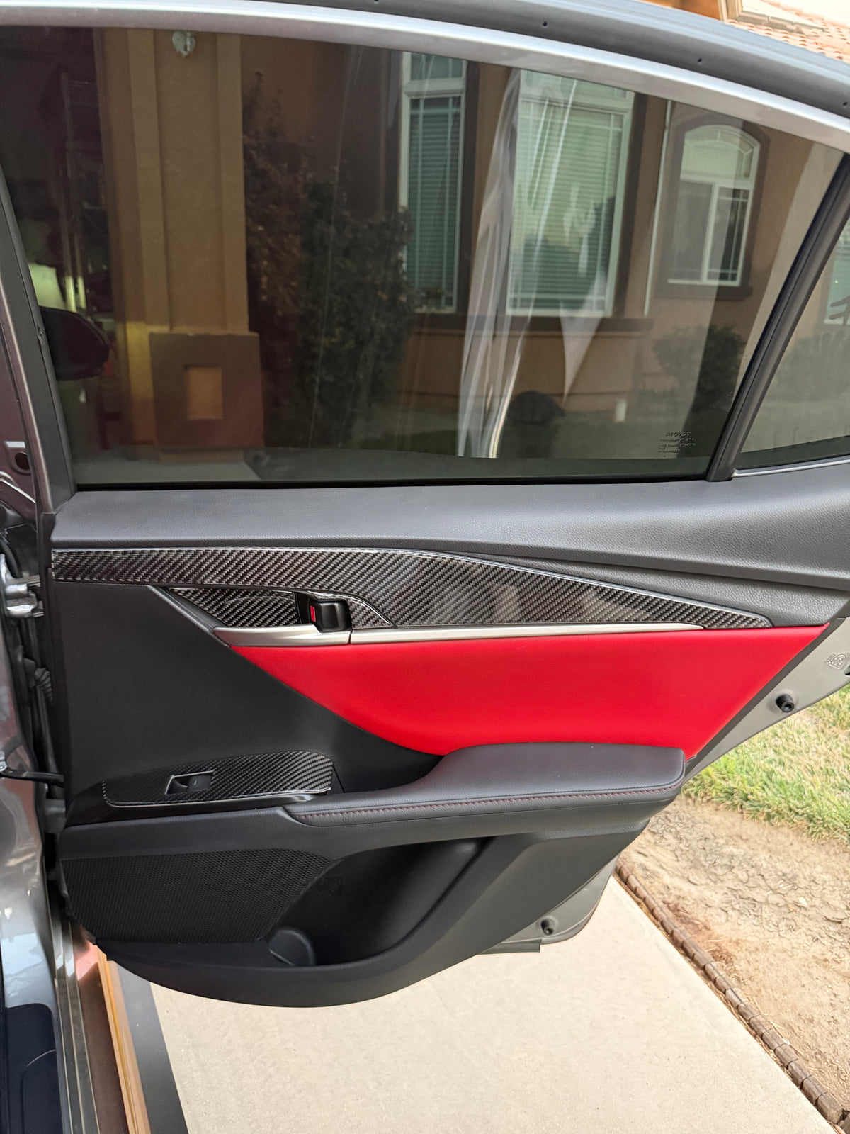 DynaCarbon™️ Carbon Fiber Rear Door Panels Trim Toyota Camry 2025-UP