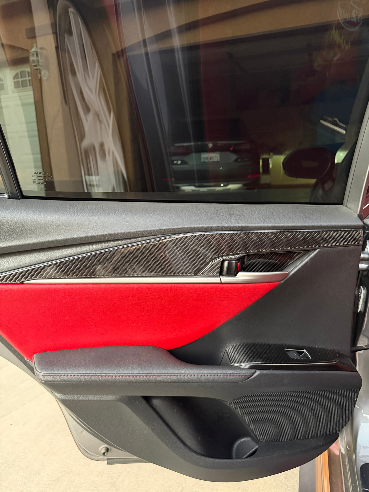 DynaCarbon™️ Carbon Fiber Rear Door Panels Trim Toyota Camry 2025-UP