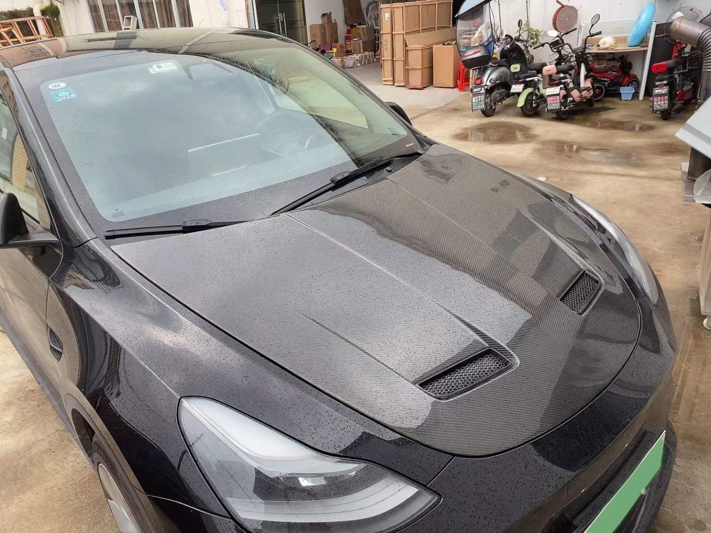 DynaCarbon™️ Carbon Hood Bonnet for Tesla Model Y 2020-2022