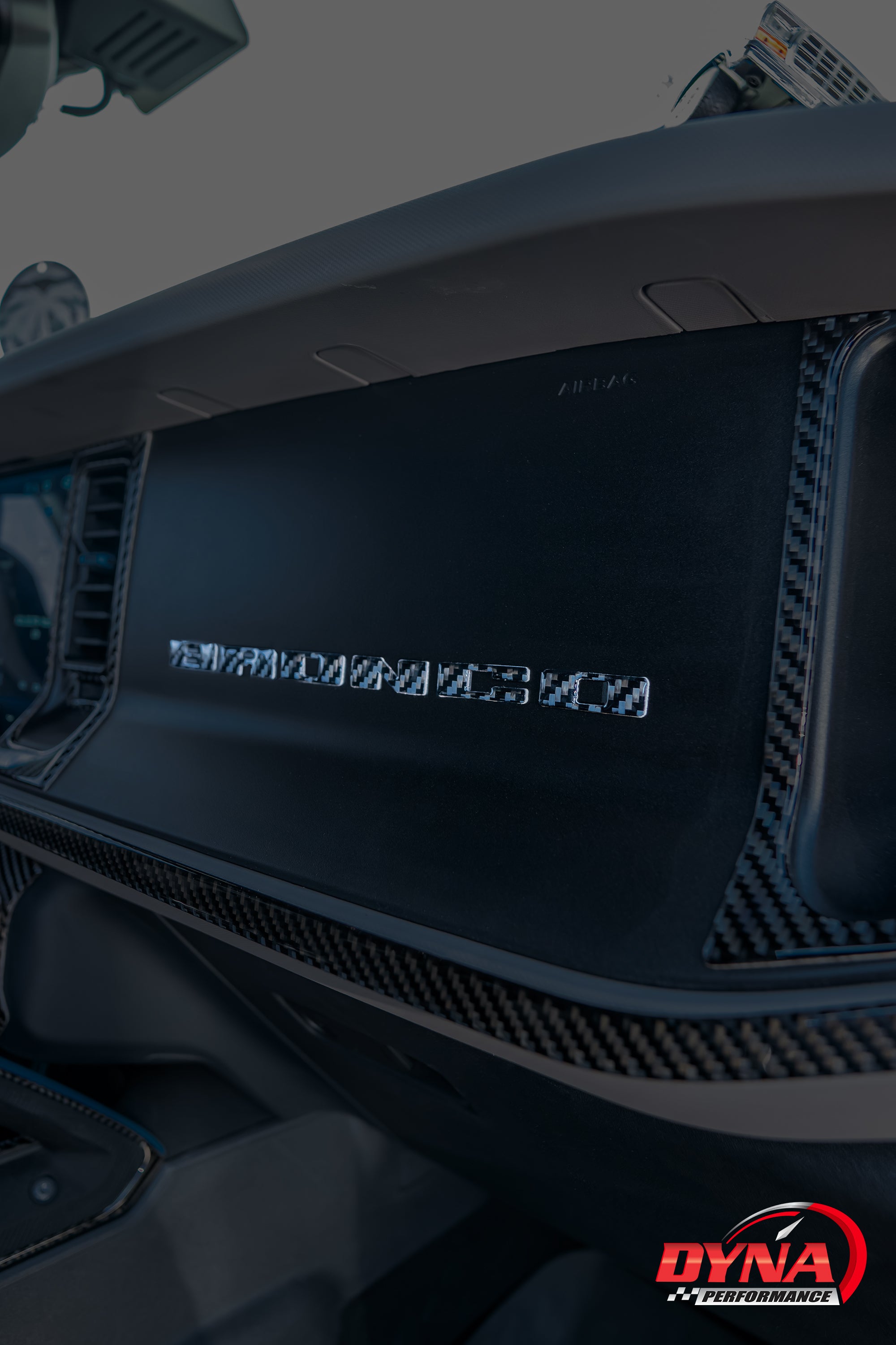 DynaCarbon™️ Carbon Fiber Dash Letters for Ford Bronco 2021-2024