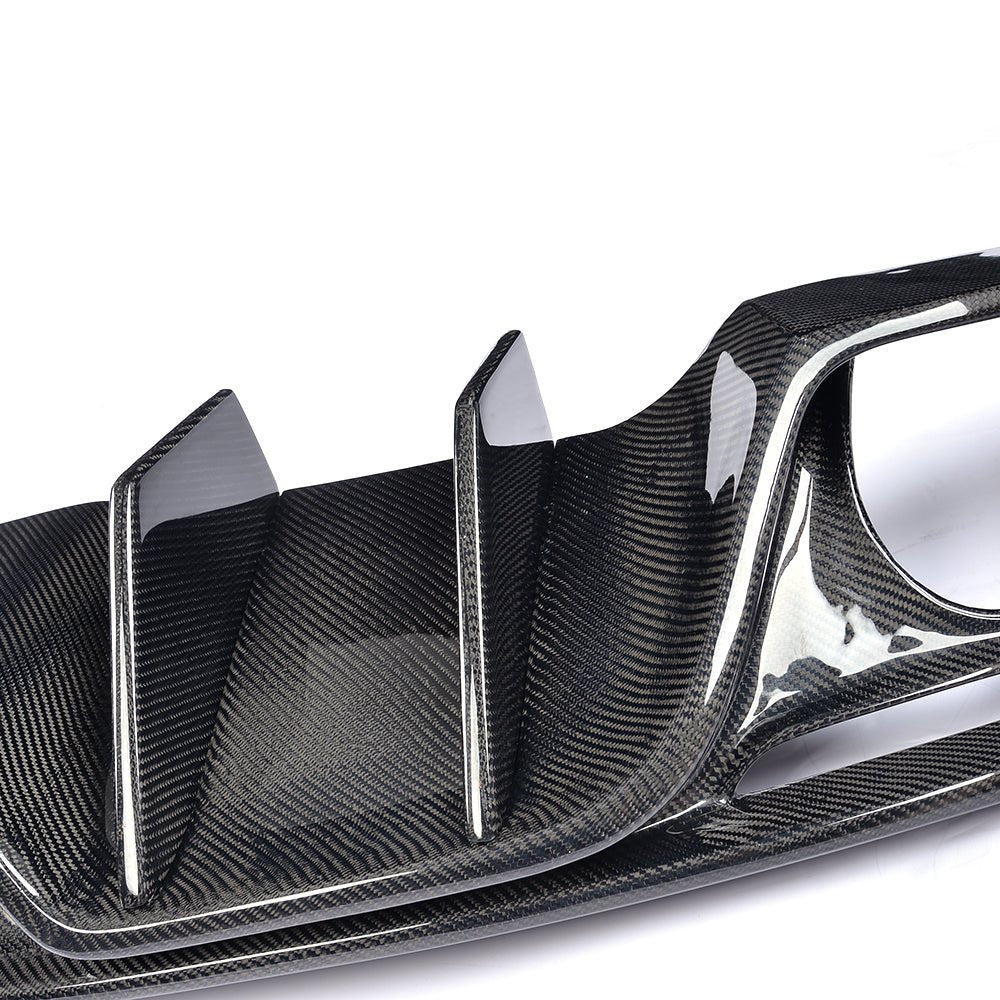 DynaCarbon™️ Carbon Rear Bumper Diffuser for Ford Mustang (Fits Ecoboost and GT Models) 2015-2017