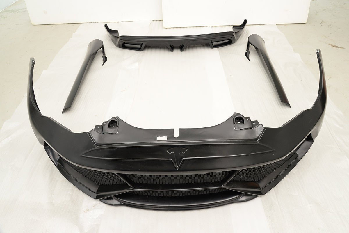 DynaCarbon™️ Carbon Bumper Kit for Tesla Model S 85 P85 2012-2016
