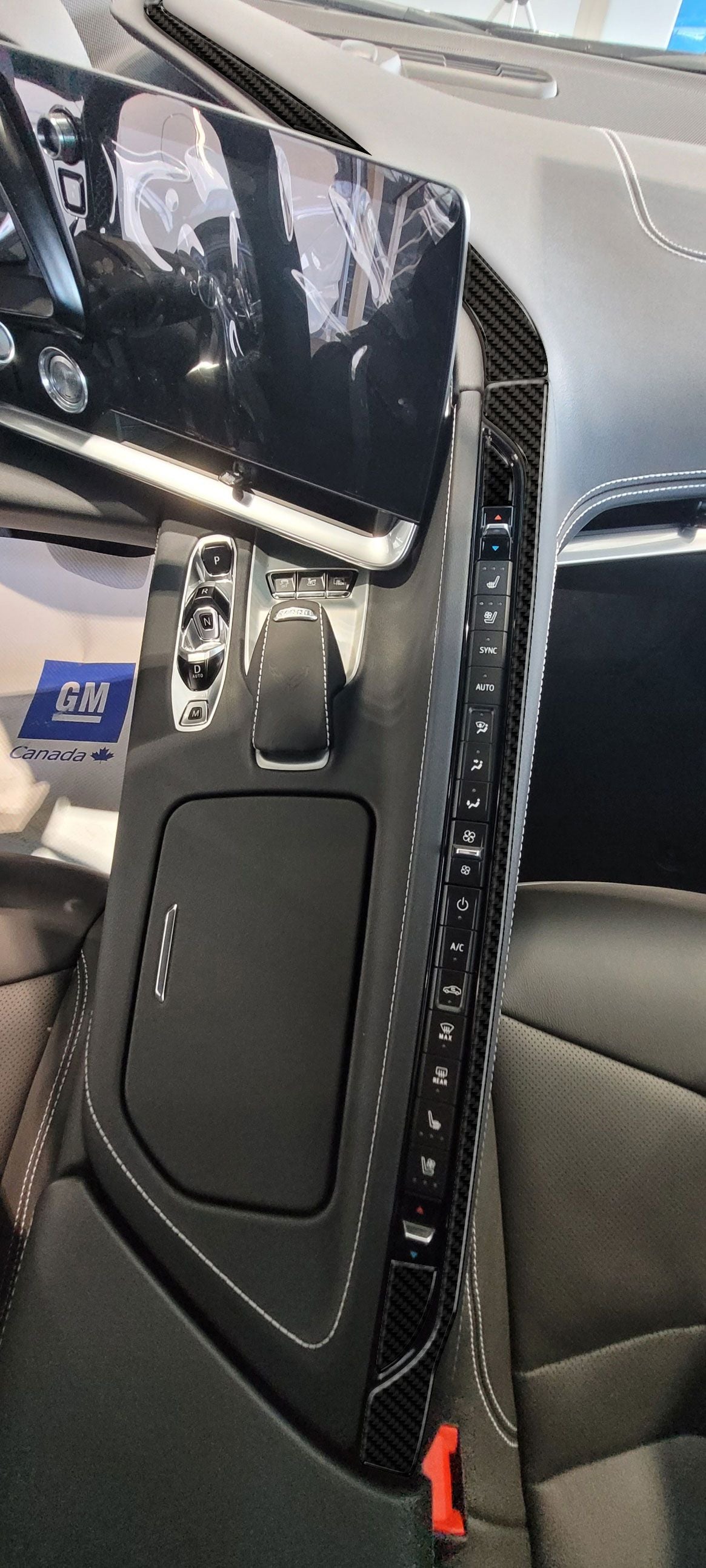 DynaCarbon™️ Carbon Console Switches and Upper Trim for Chevrolet Corvette 2020-2025