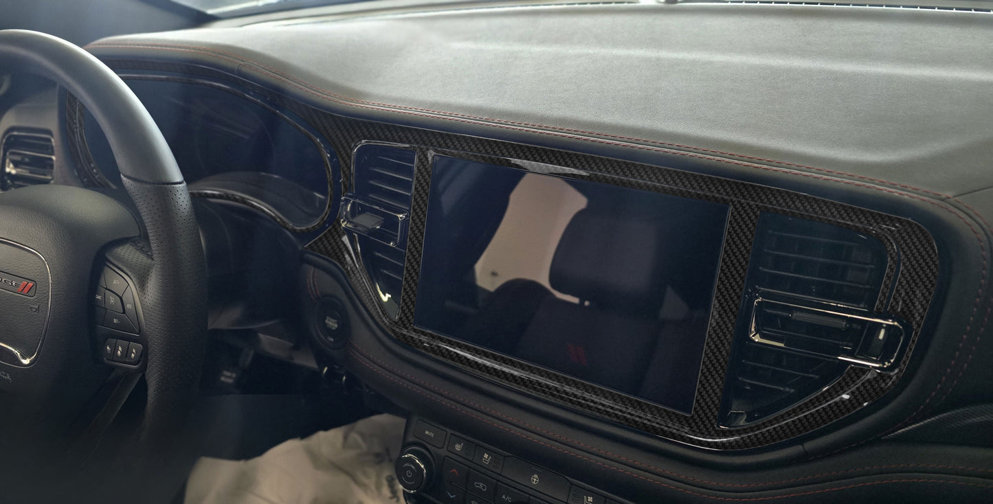 DynaCarbon™️ Carbon Fiber Infotainment and Cluster Dodge Durango 2021-2026