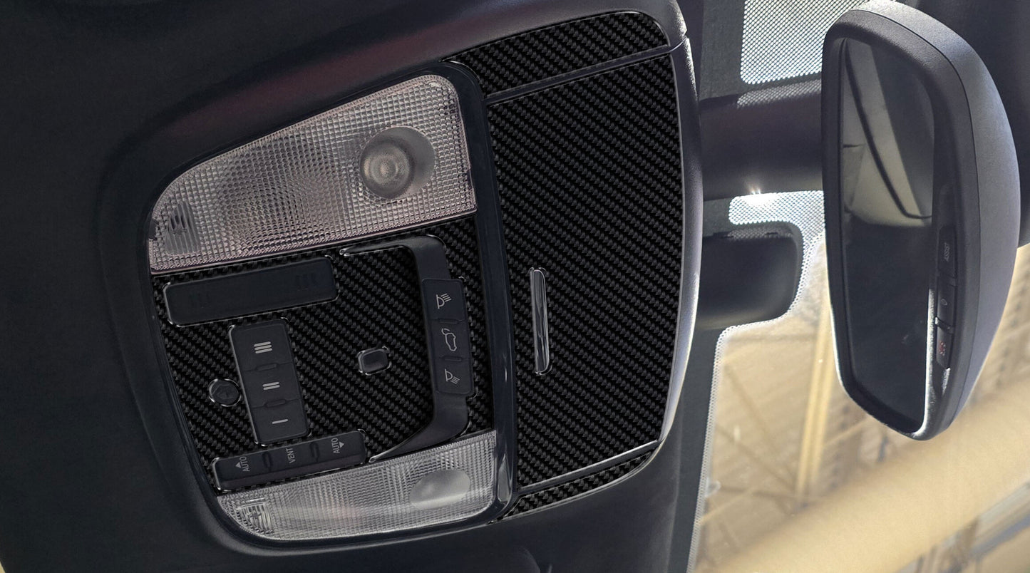 DynaCarbon™️ Carbon Fiber Overhead Trim Dodge Durango 2021-2026