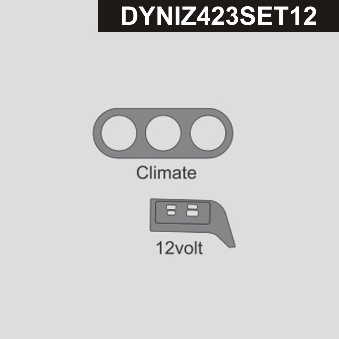 DynaCarbon™️ Carbon Fiber Climate Control and 12 Volt Trim Nissan Z 2023-2026