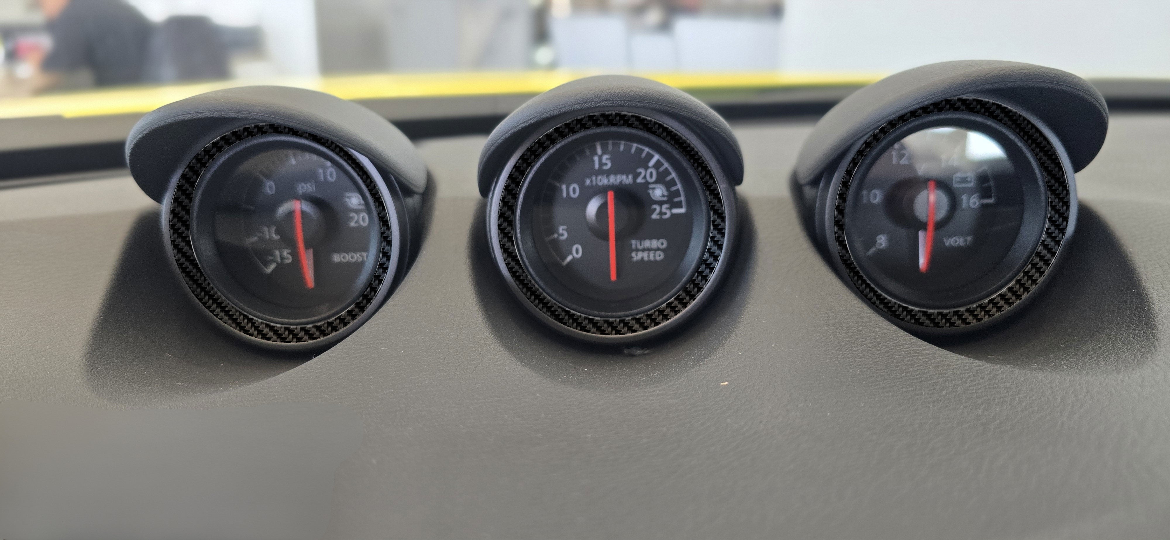 DynaCarbon™️ Carbon Fiber Center Gauges Trim Nissan Z 2023-2026