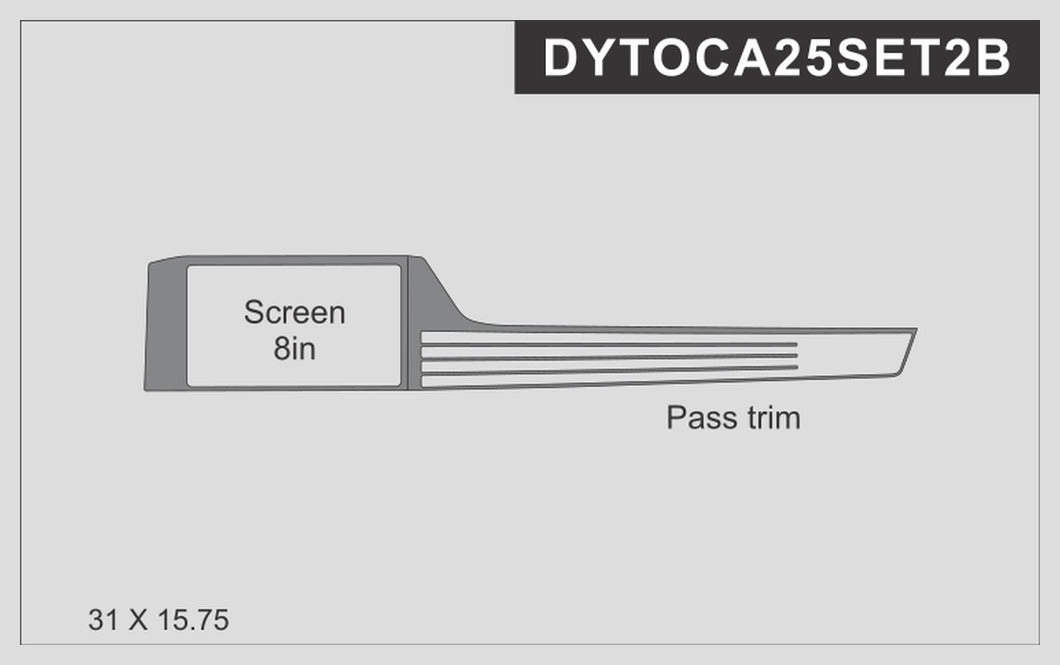 DynaCarbon™️ Carbon Fiber Infotainment Screen Trim Toyota Camry 2025-UP