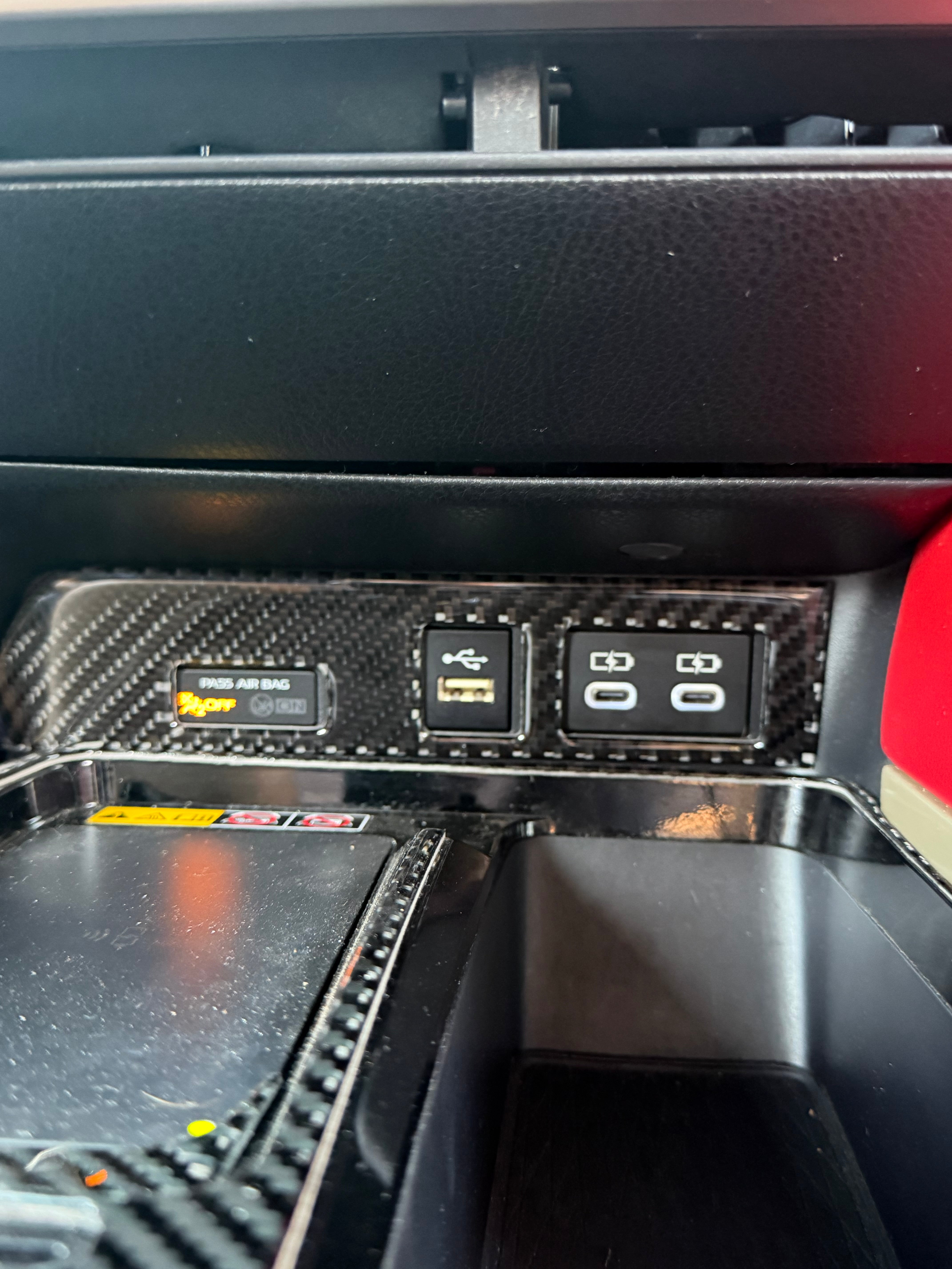 DynaCarbon™️ Carbon Fiber Climate & 12v Trim Toyota Camry 2025-UP