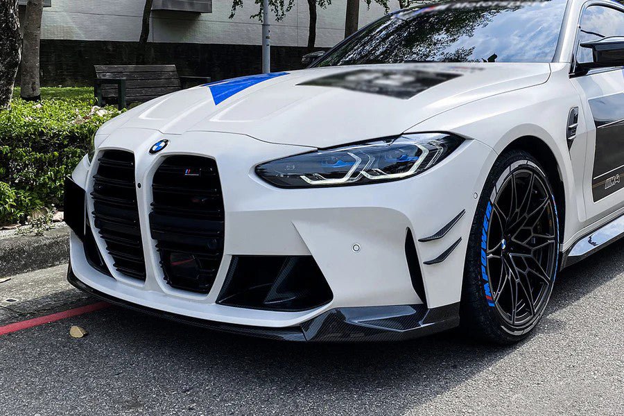 DynaCarbon™️ Carbon V Type Front Lip Spoiler for BMW G80 G82 M3 M4 2021-2026