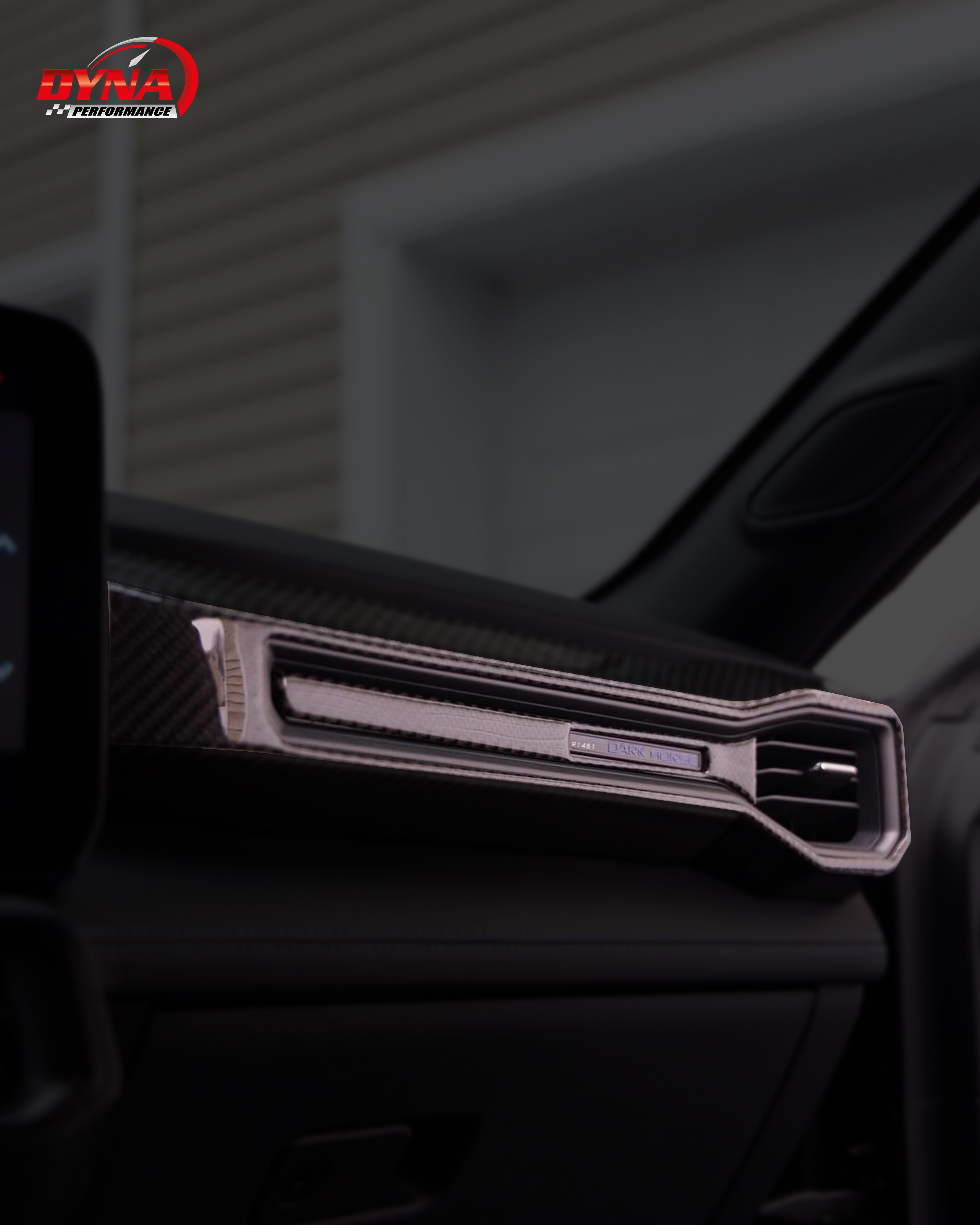 DynaCarbon™ Carbon Dash Vents trim kit for Ford Mustang 2024-2026