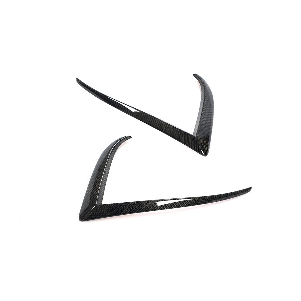 DynaCarbon™️ Carbon Front Bumper Fins for Tesla Model S 2021-2022