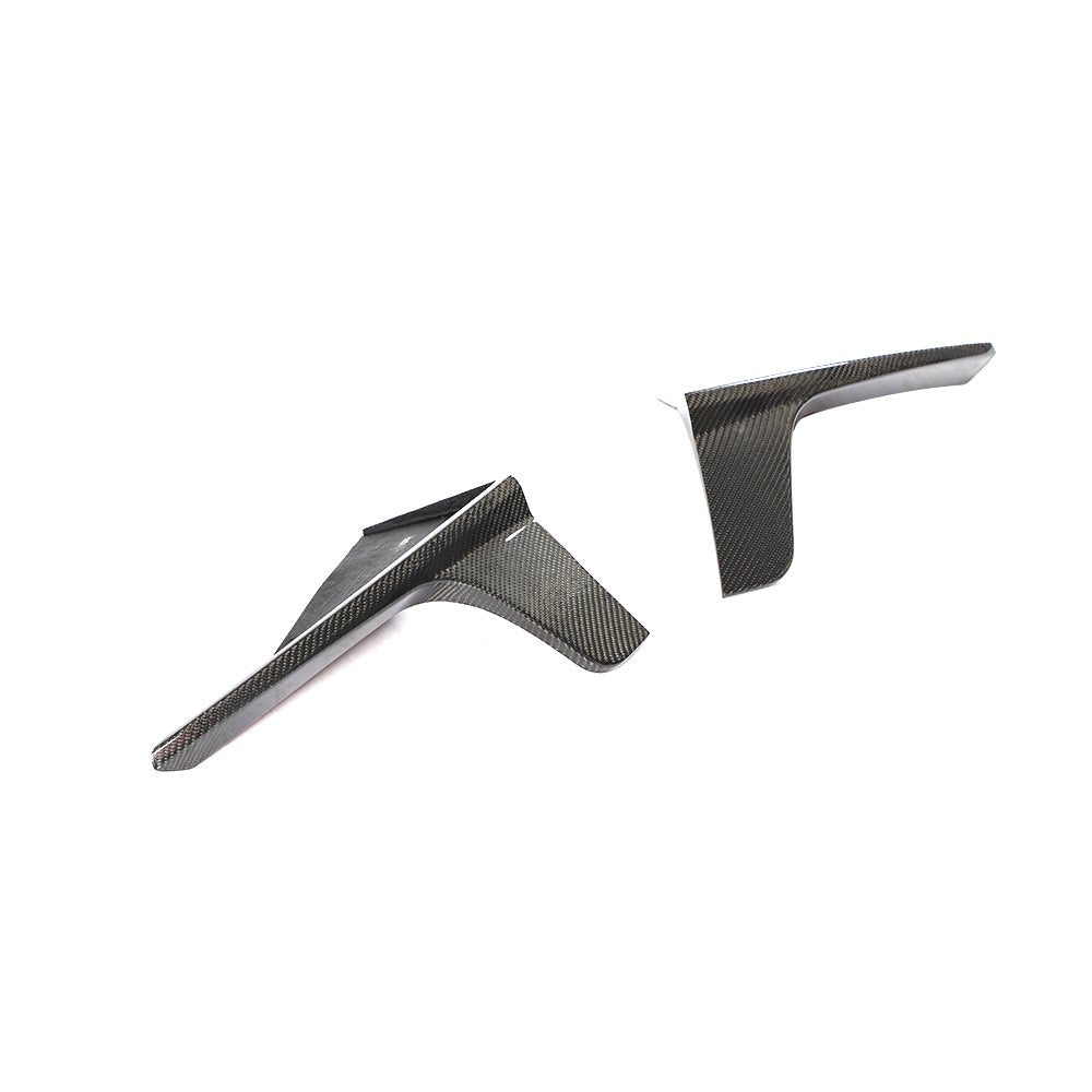 DynaCarbon™️ Carbon Rear Bumper Splitter for Tesla Model 3 Sedan 2016-2019