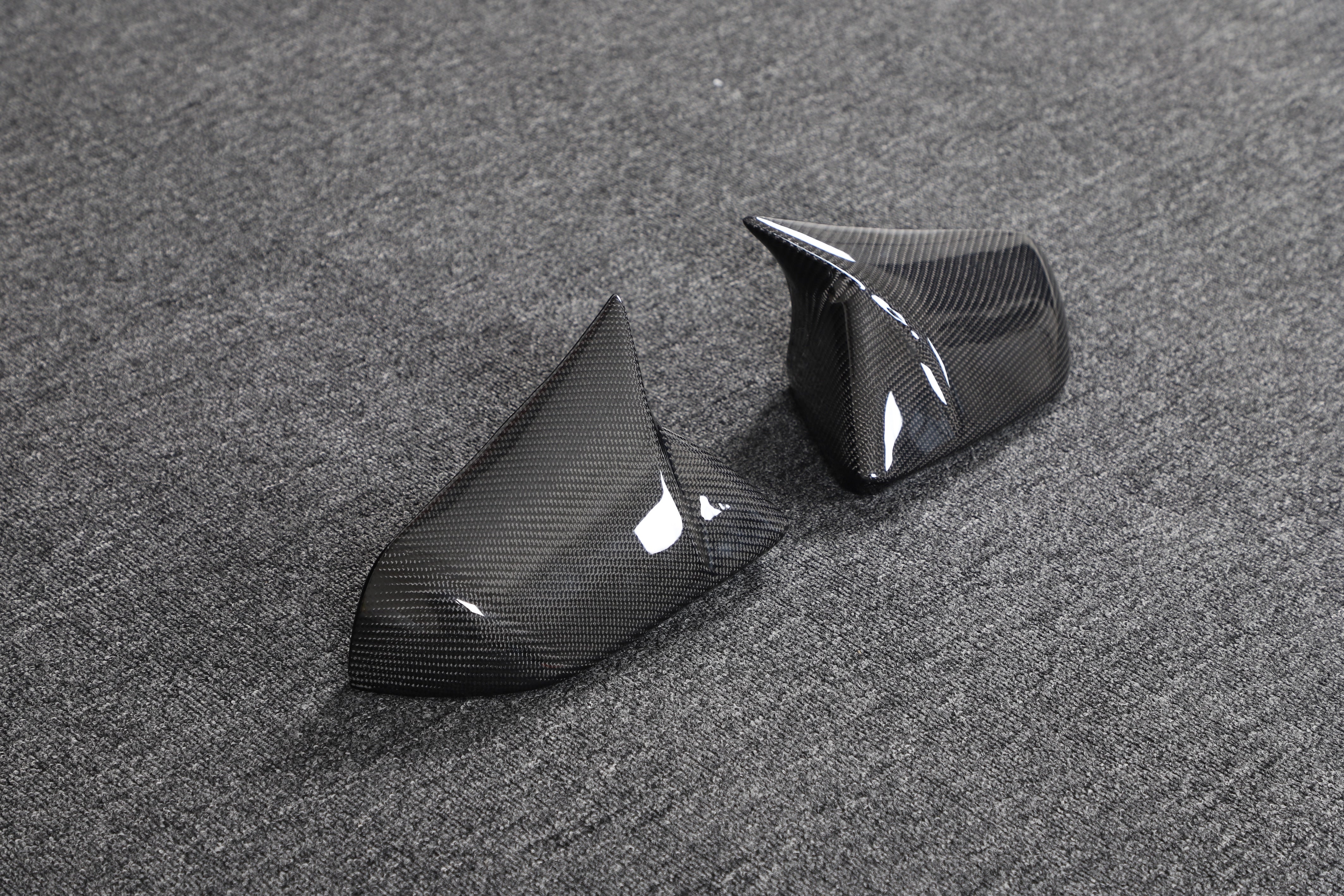 DynaCarbon™️ Carbon Side Mirror Cover WITH Lane Assist for Ford Mustang 2015-2023