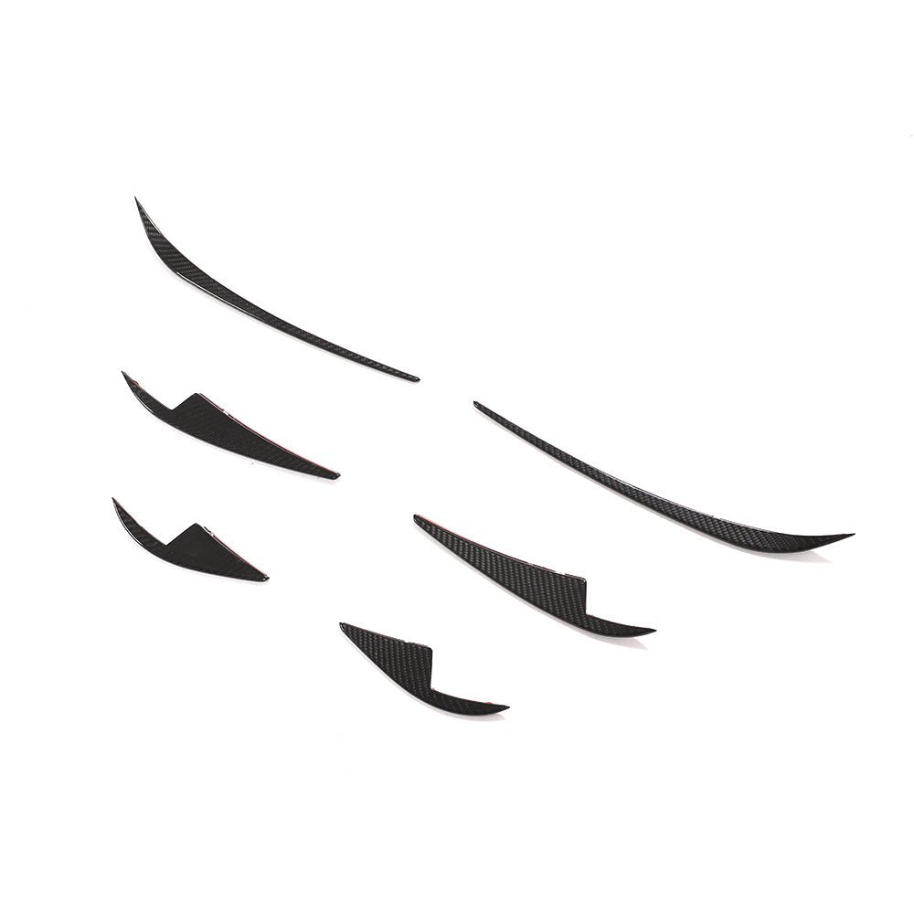 DynaCarbon™️ Carbon Front Bumper Splitter for Tesla Model 3 Sedan 2016-2019
