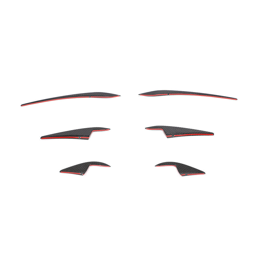 DynaCarbon™️ Carbon Front Bumper Splitter for Tesla Model 3 Sedan 2016-2019
