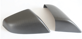 DynaCarbon™ 2 PCS Hard Carbon Fiber Side Mirror Trim Kit for Tesla Model S 2012-2020
