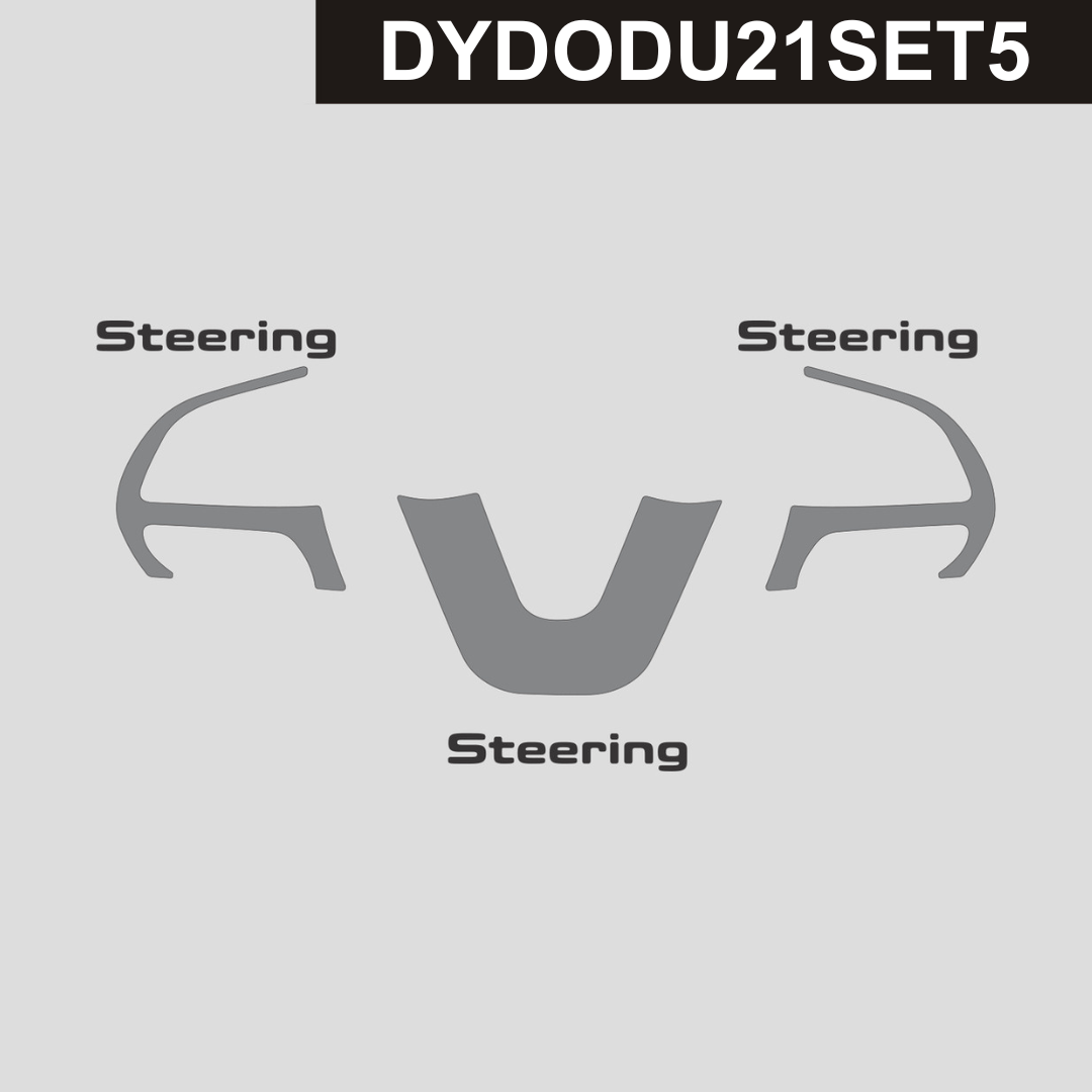DynaCarbon™️ Carbon Fiber Steering Trim Dodge Durango 2021-2026
