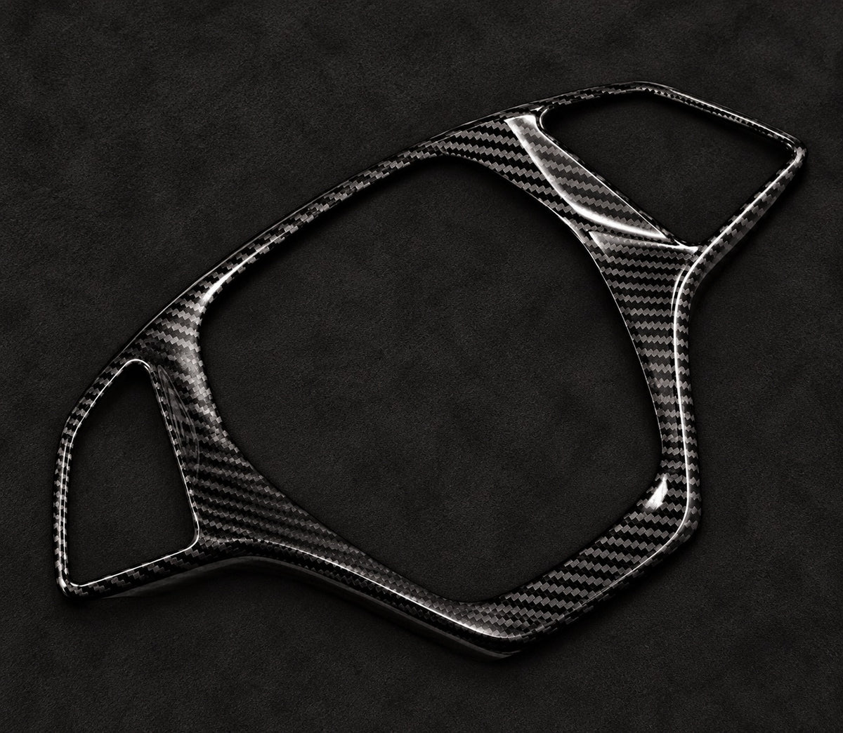 DynaCarbon™ Carbon Fiber Replacement Steering Wheel Button Surround Trim for Chevrolet Corvette C7 2014-2019