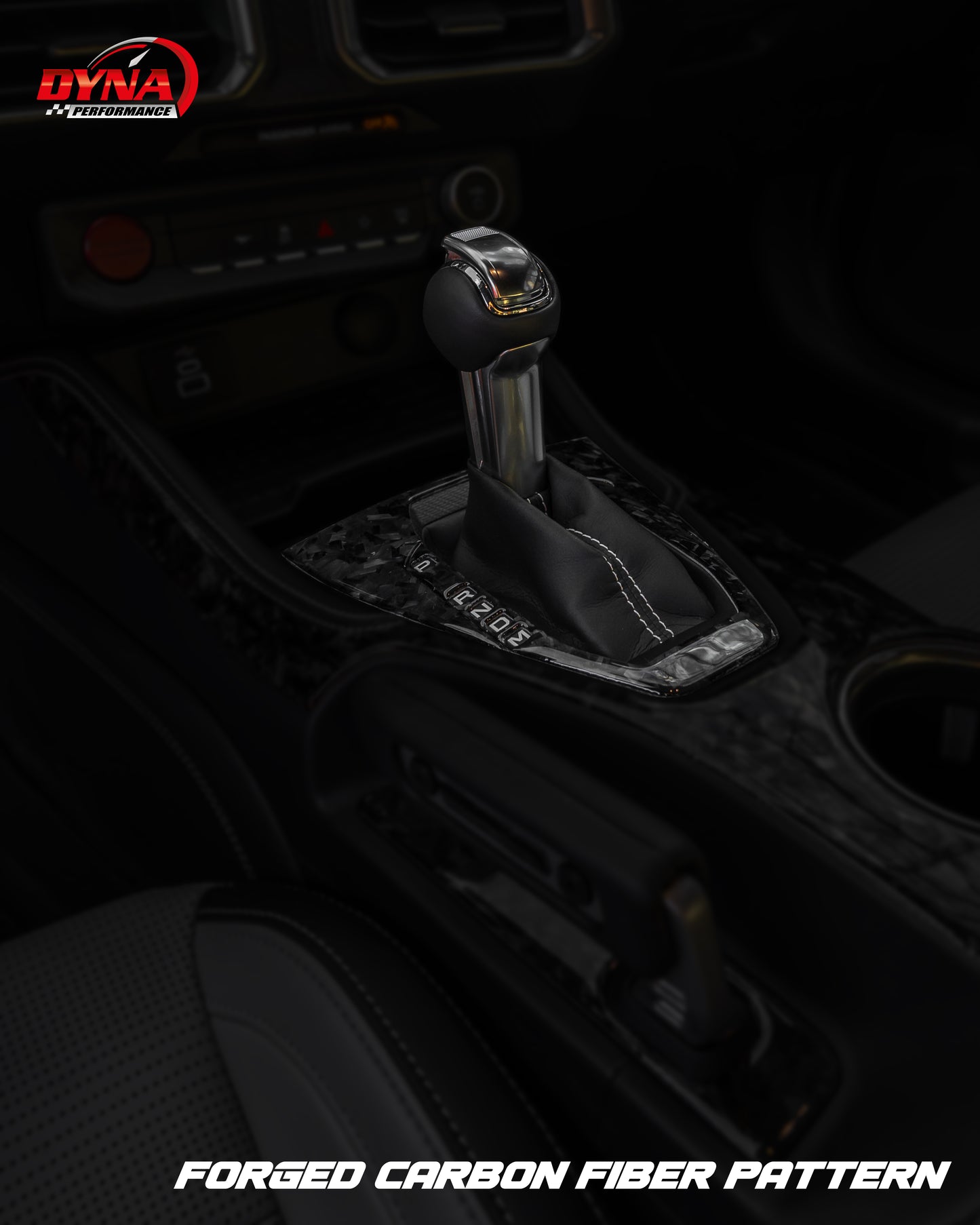 DynaCarbon™ Carbon LHD Shifter Plate for Ford Mustang 2024
