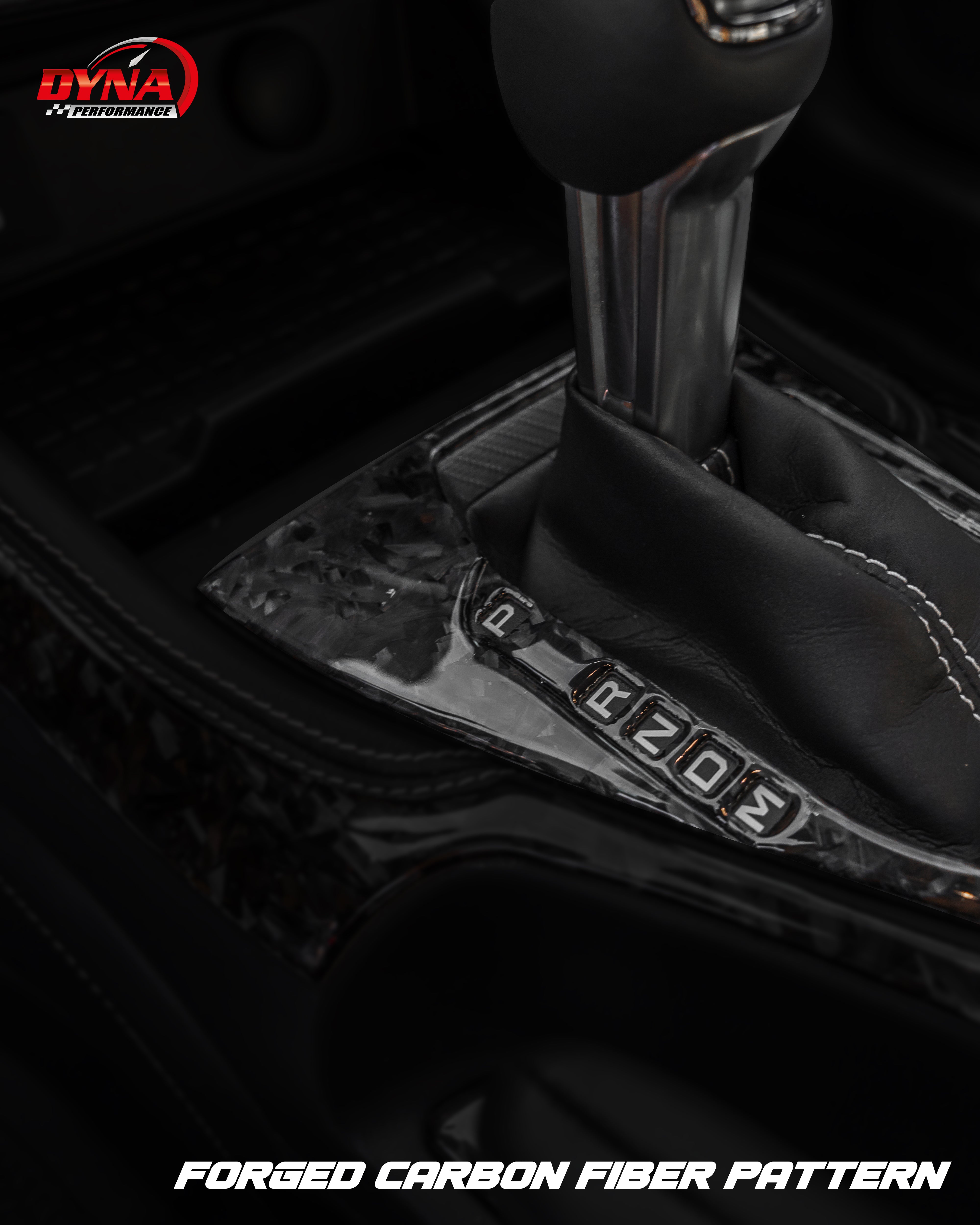 DynaCarbon™ Carbon LHD Shifter Plate for Ford Mustang 2024-2026