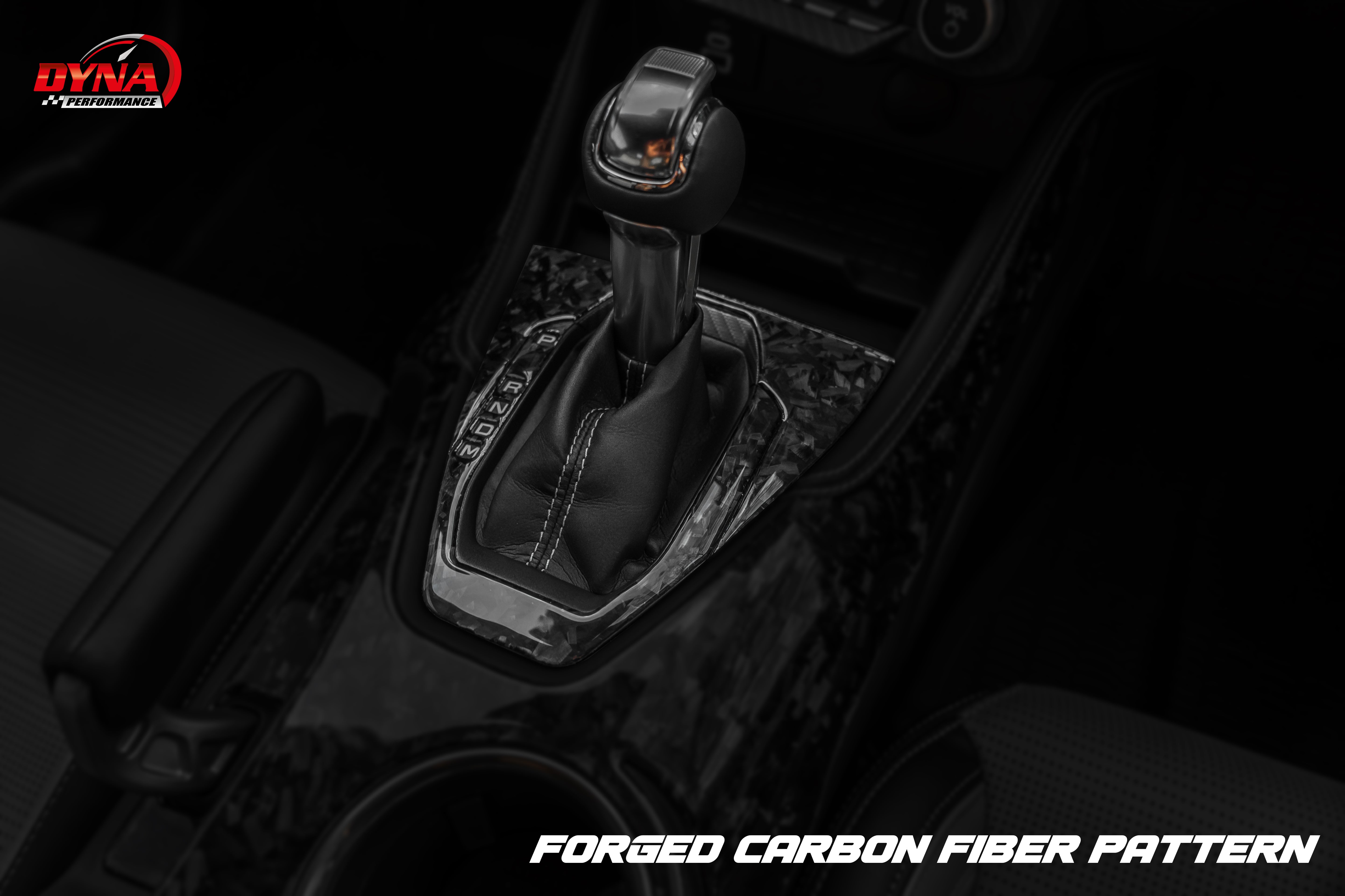 DynaCarbon™ Carbon LHD Shifter Plate for Ford Mustang 2024-2026