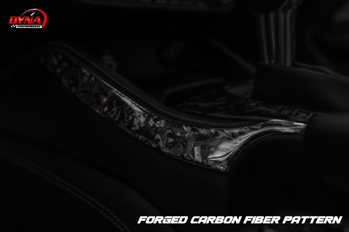 DynaCarbon™ Carbon LHD Full Center Console Shifter trim for Ford Mustang 2024