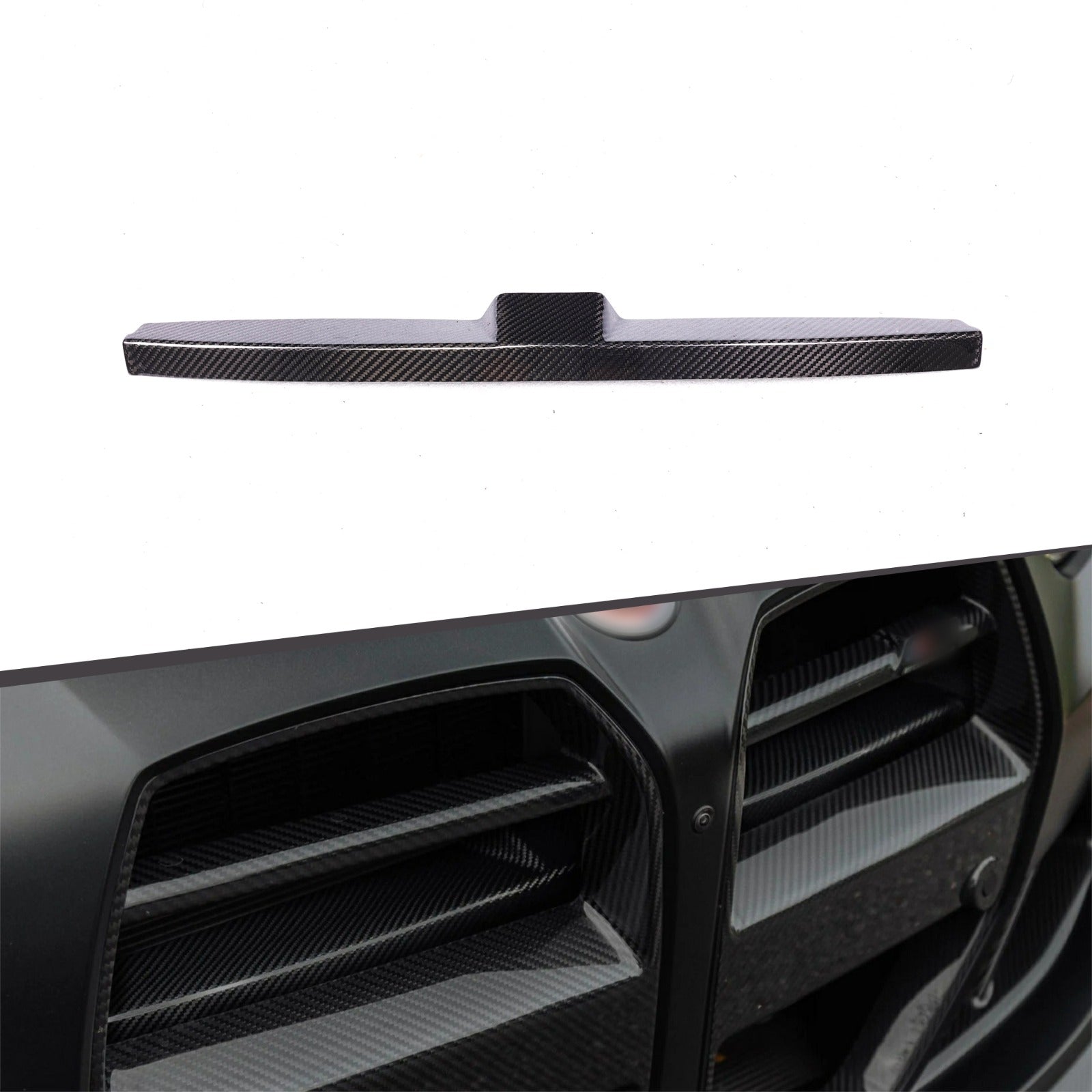 DynaCarbon™️ Carbon Front Bumper Crash Foam Cover Trim for BMW G80 G82 G83 M3 M4 2021-2026