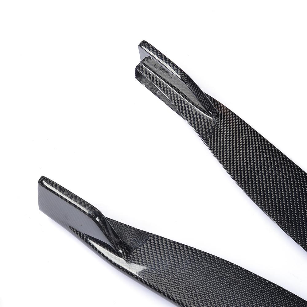 DynaCarbon™️ Carbon Side Skirts Extension for Ford Mustang Coupe 2015-2023 (Fits V6, Ecoboost and GT models
