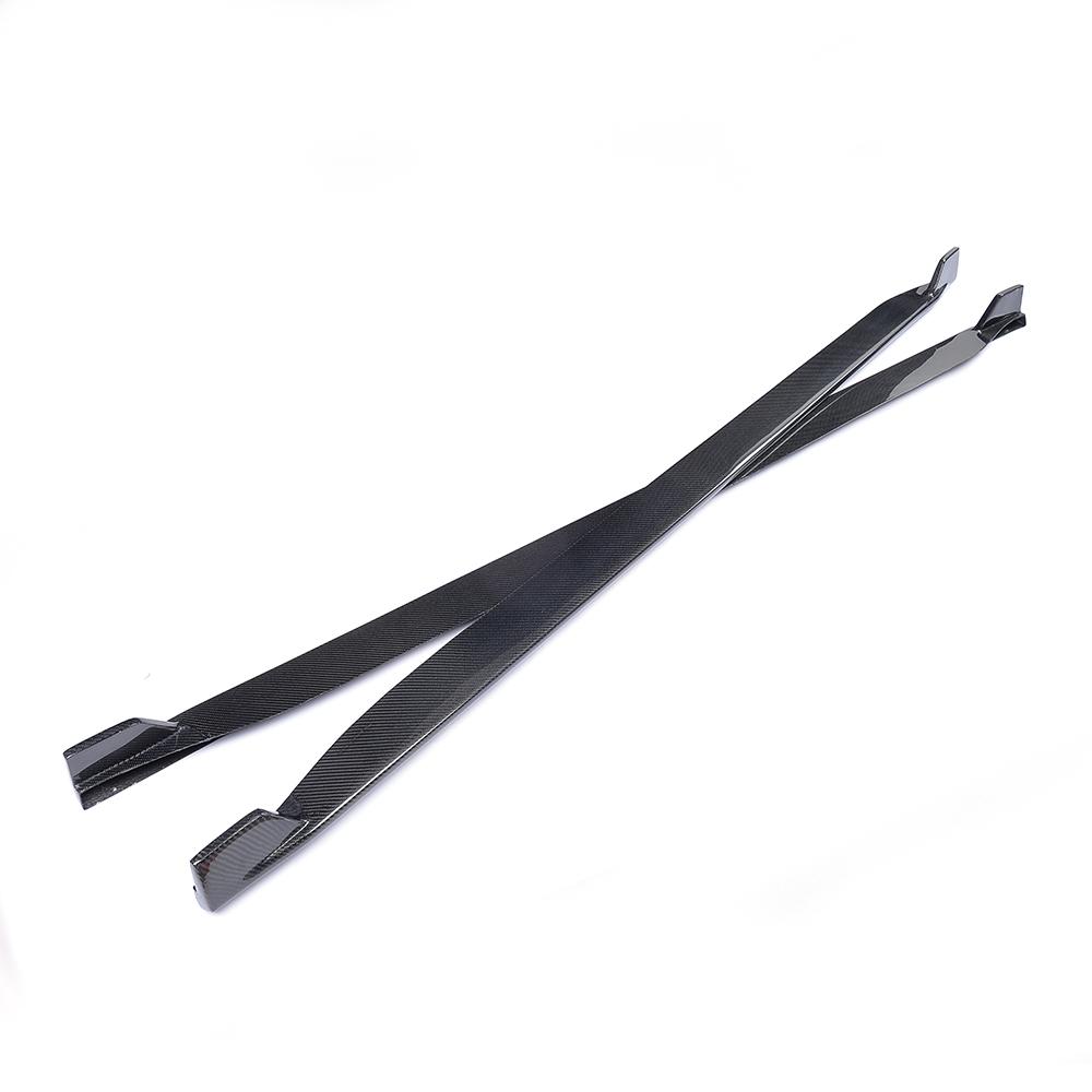 DynaCarbon™️ Carbon Side Skirts Extension for Ford Mustang Coupe 2015-2023 (Fits V6, Ecoboost and GT models