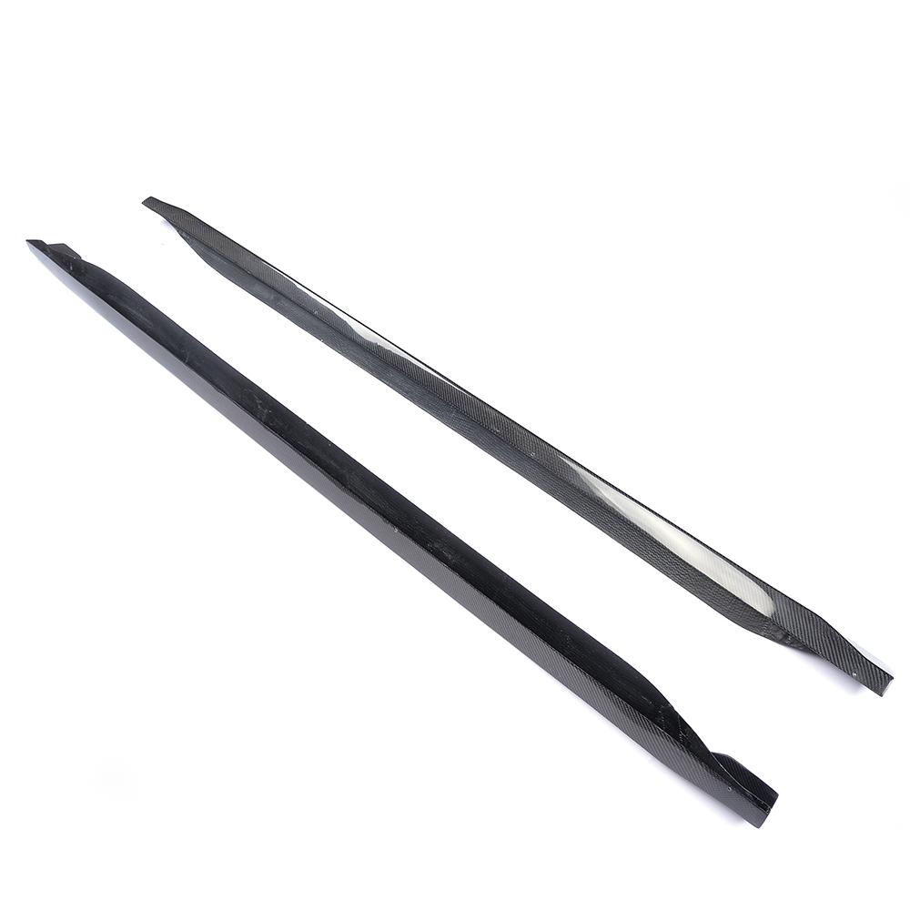 DynaCarbon™️ Carbon Side Skirts Extension for Ford Mustang Coupe 2015-2023 (Fits V6, Ecoboost and GT models