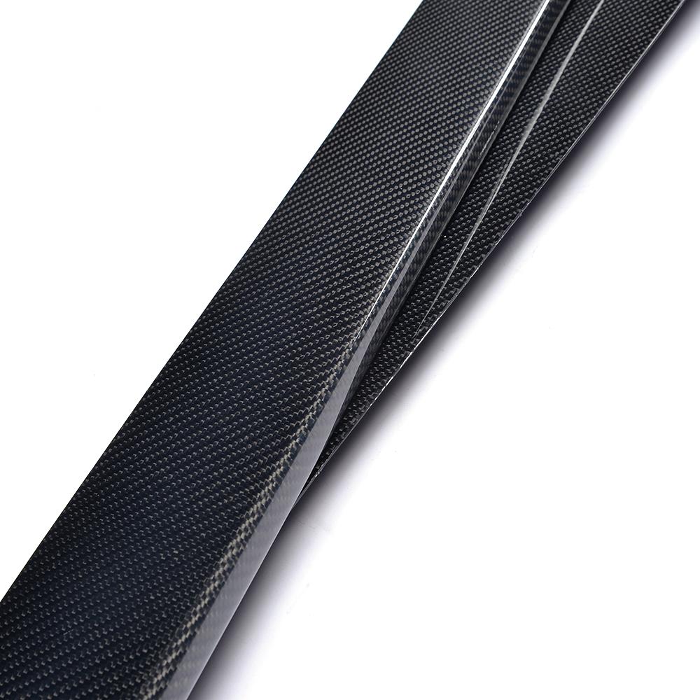 DynaCarbon™️ Carbon Side Skirts Extension for Ford Mustang Coupe 2015-2023 (Fits V6, Ecoboost and GT models