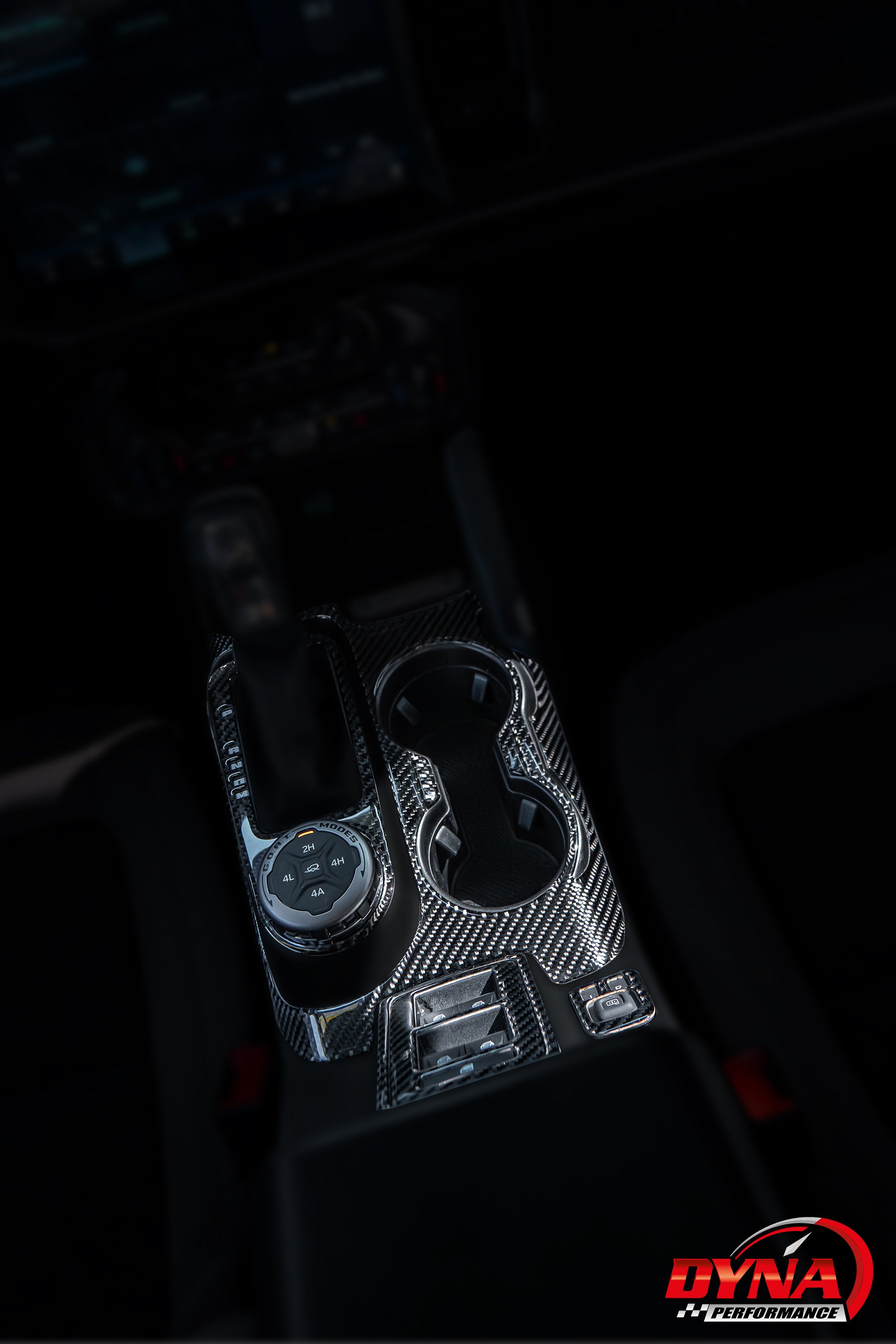 DynaCarbon™️ Carbon Fiber Shifter Console for Ford Bronco 2021-2024