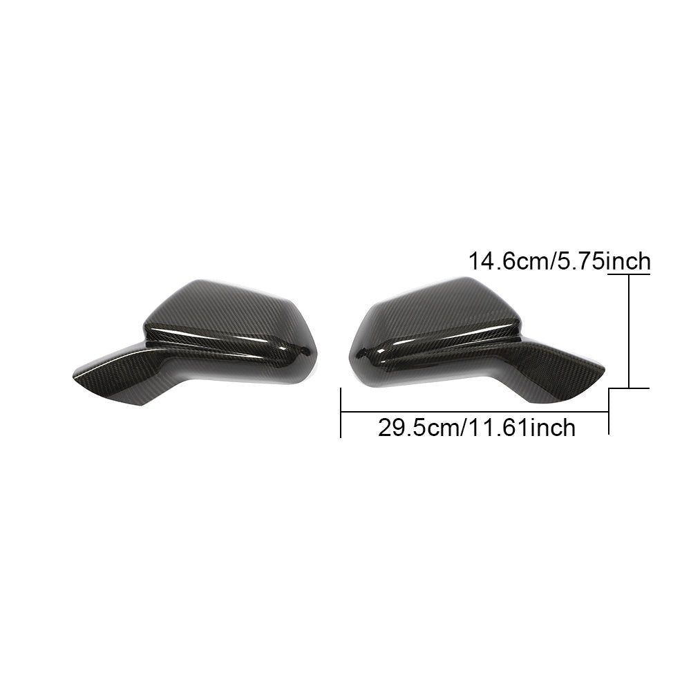 Carbon Fiber Side Mirror Cover for Chevrolet Camaro 2016-2019, view 5
