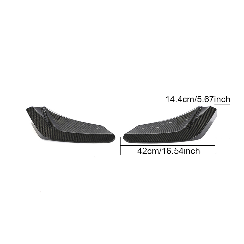 DynaCarbon™️ Carbon Rear Bumper Splitter for Chevrolet Corvette C8 2020-2021