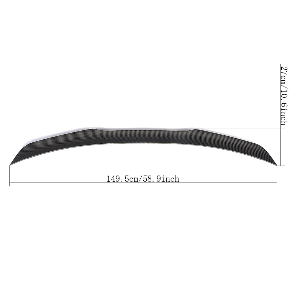 DynaCarbon™️ Carbon Roush Style Rear Spoiler for Ford Mustang Coupe 2015-2023