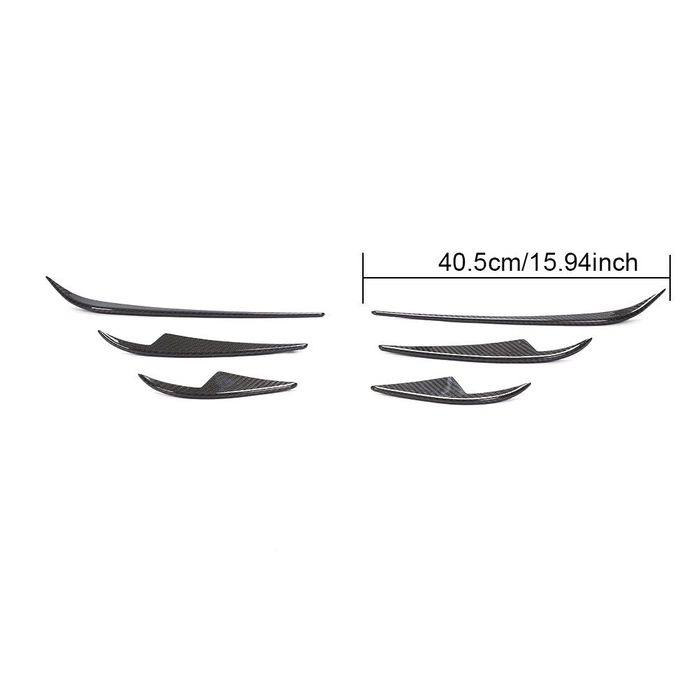 DynaCarbon™️ Carbon Front Bumper Splitter for Tesla Model 3 Sedan 2016-2019